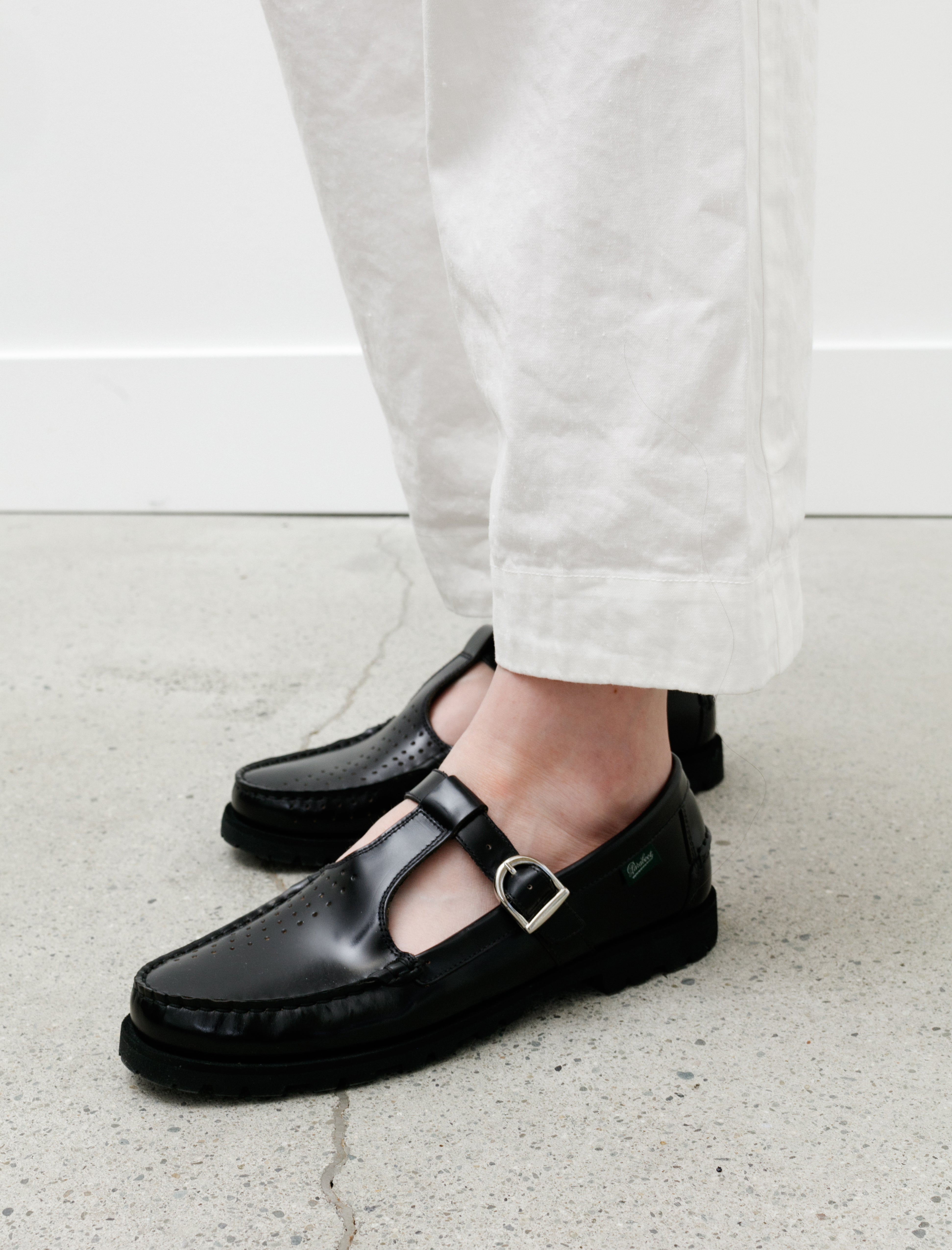 Paraboot Babord T-Strap Loafer Black