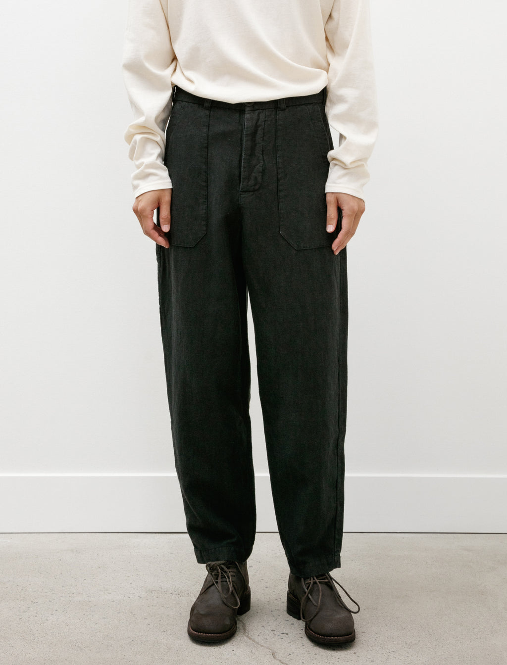CASEY CASEY PANTALON BASIC COURT NAVY [11HP137 MILI]｜Silver and 