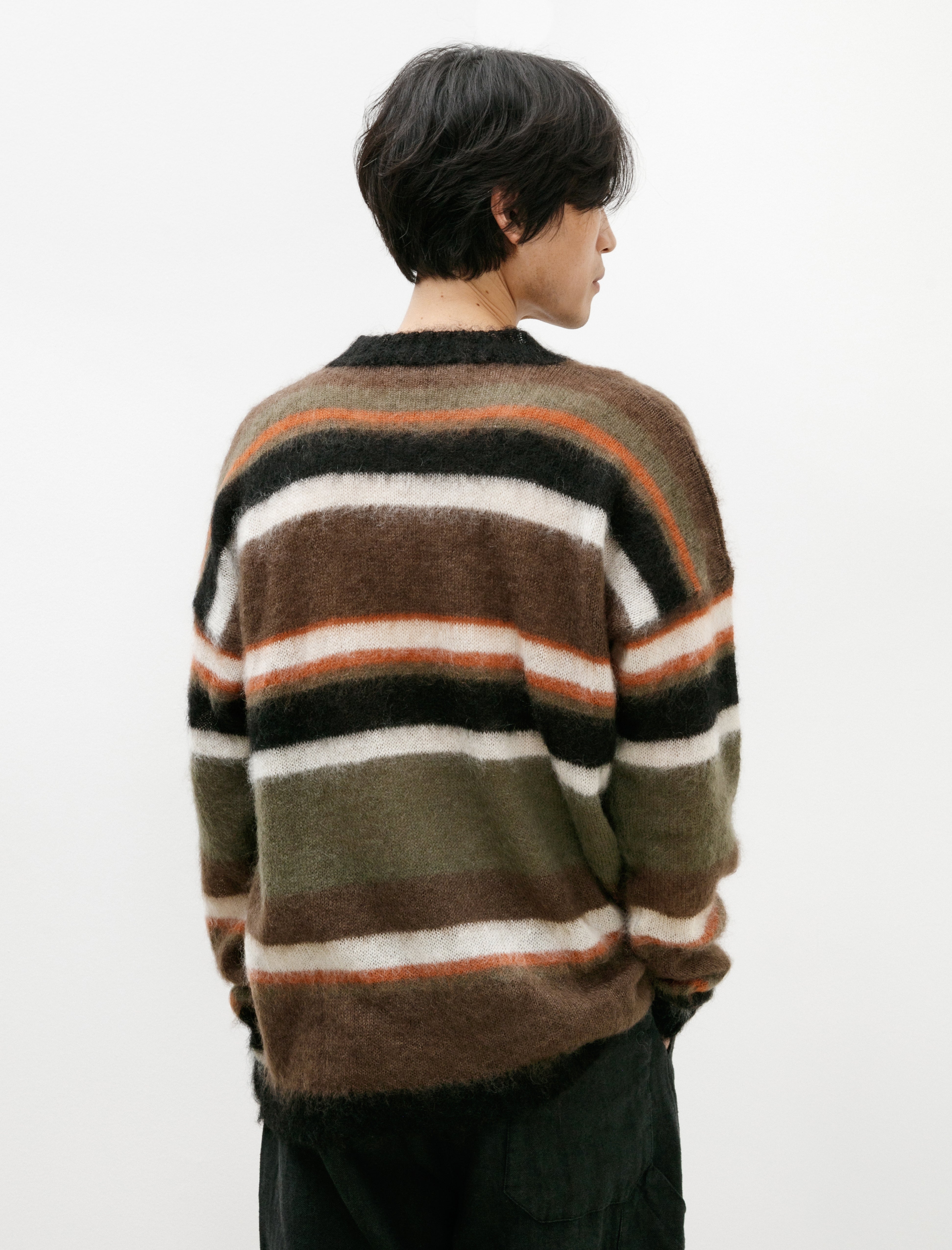 Casey Casey Stripe Mohsil Jumper Khaki