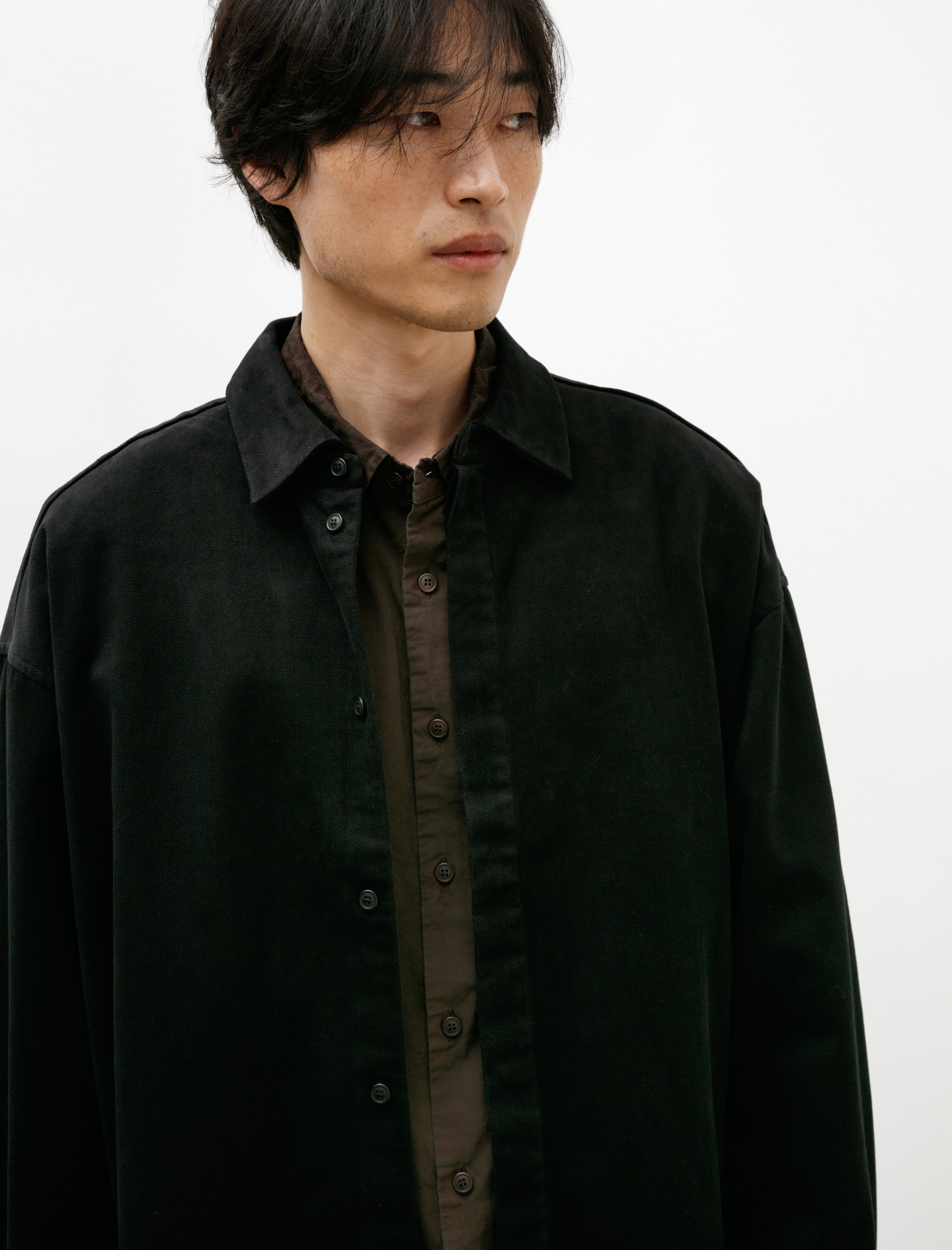 Casey Casey Volumer Shirt Softy Black