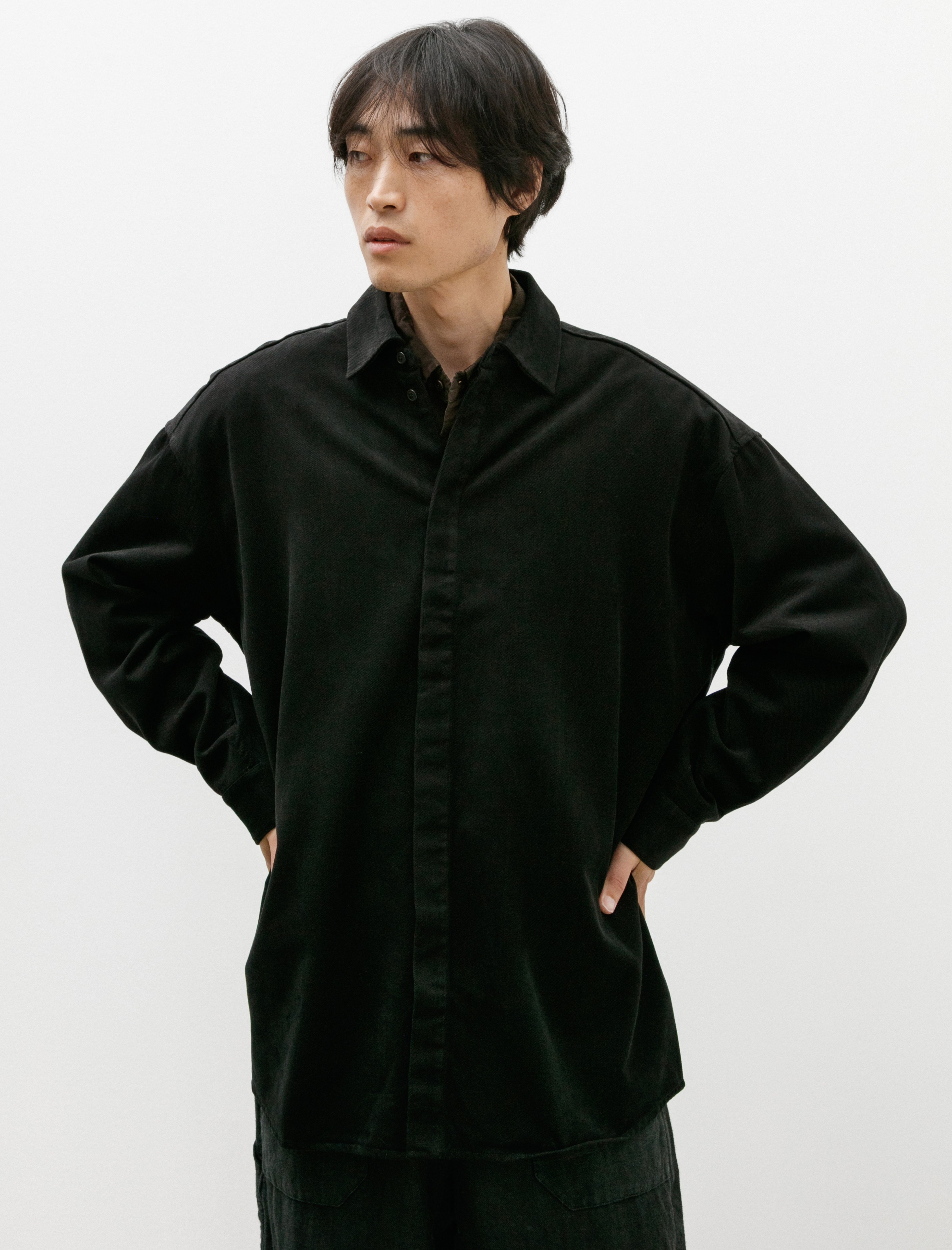 Casey Casey Volumer Shirt Softy Black