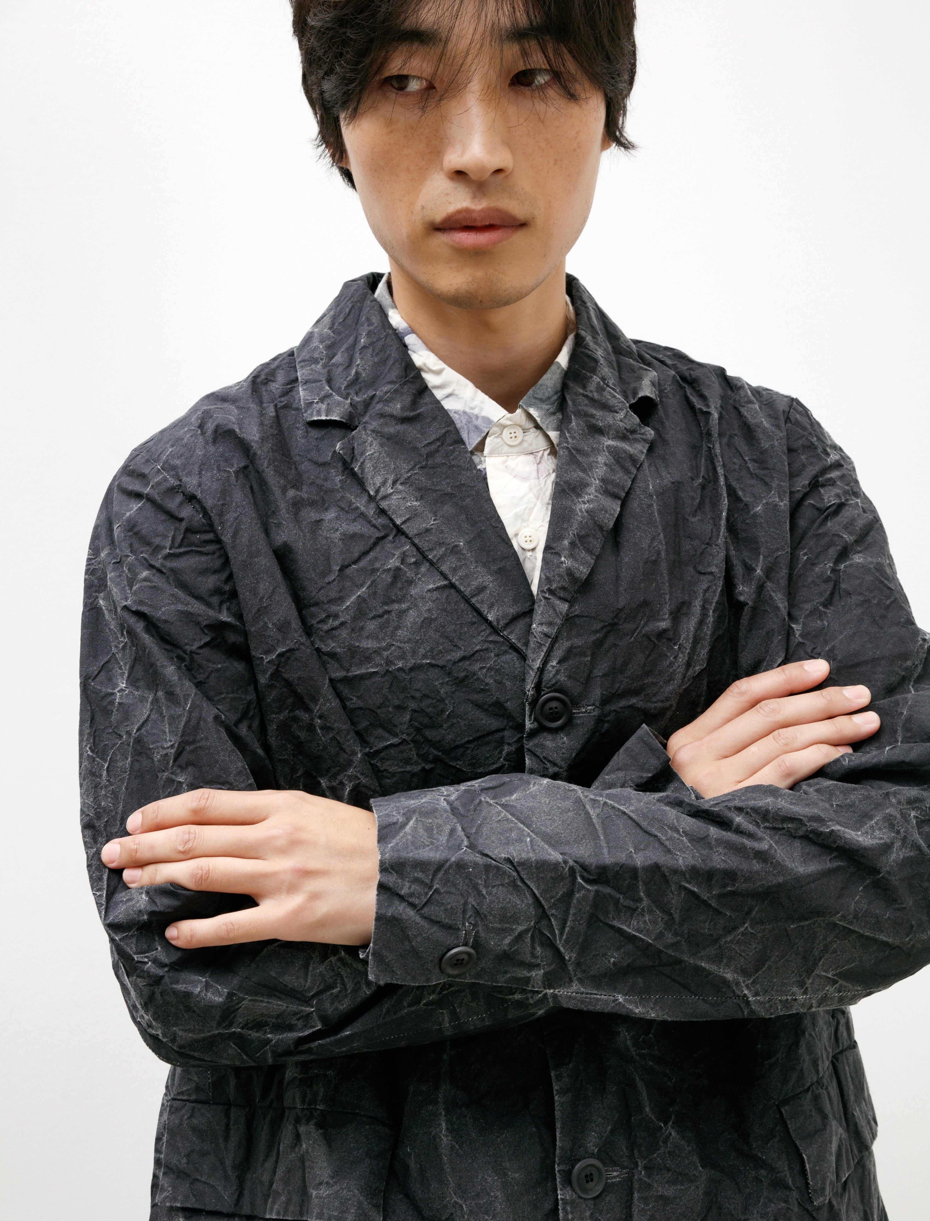 Casey Casey J Jacket Print Black