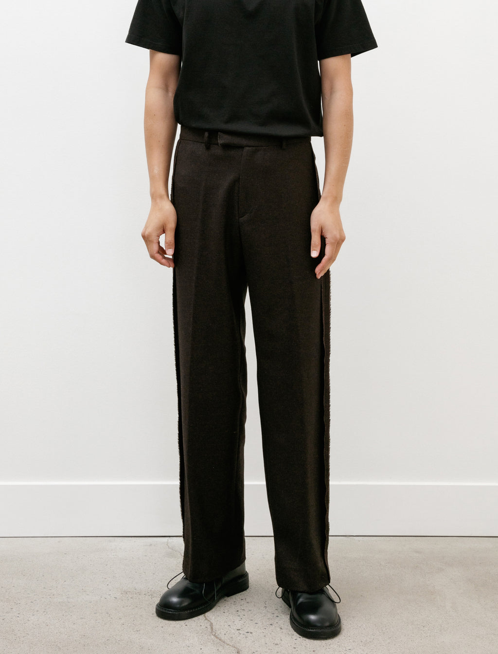 Seya Line Tailor Pants Fine Grained Tweed Chestnut – Neighbour