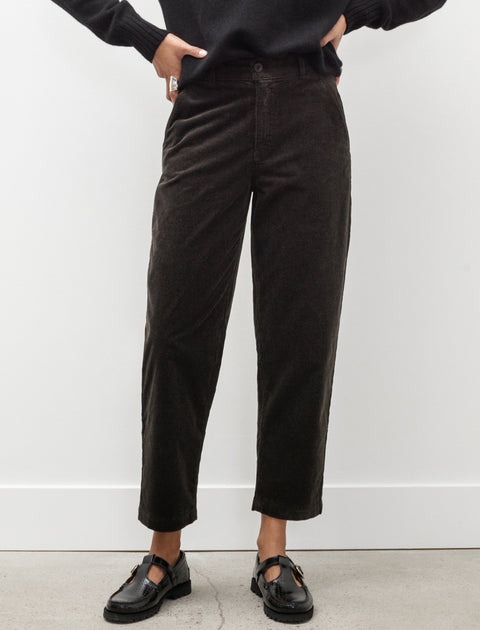Sunspel Tapered Trousers Black Coffee