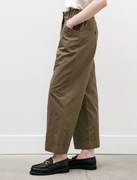 Margaret Howell Relaxed Crop Cotton Linen Twill Mouse