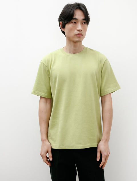 Auralee Lustre Plaiting T-Shirt Light Green