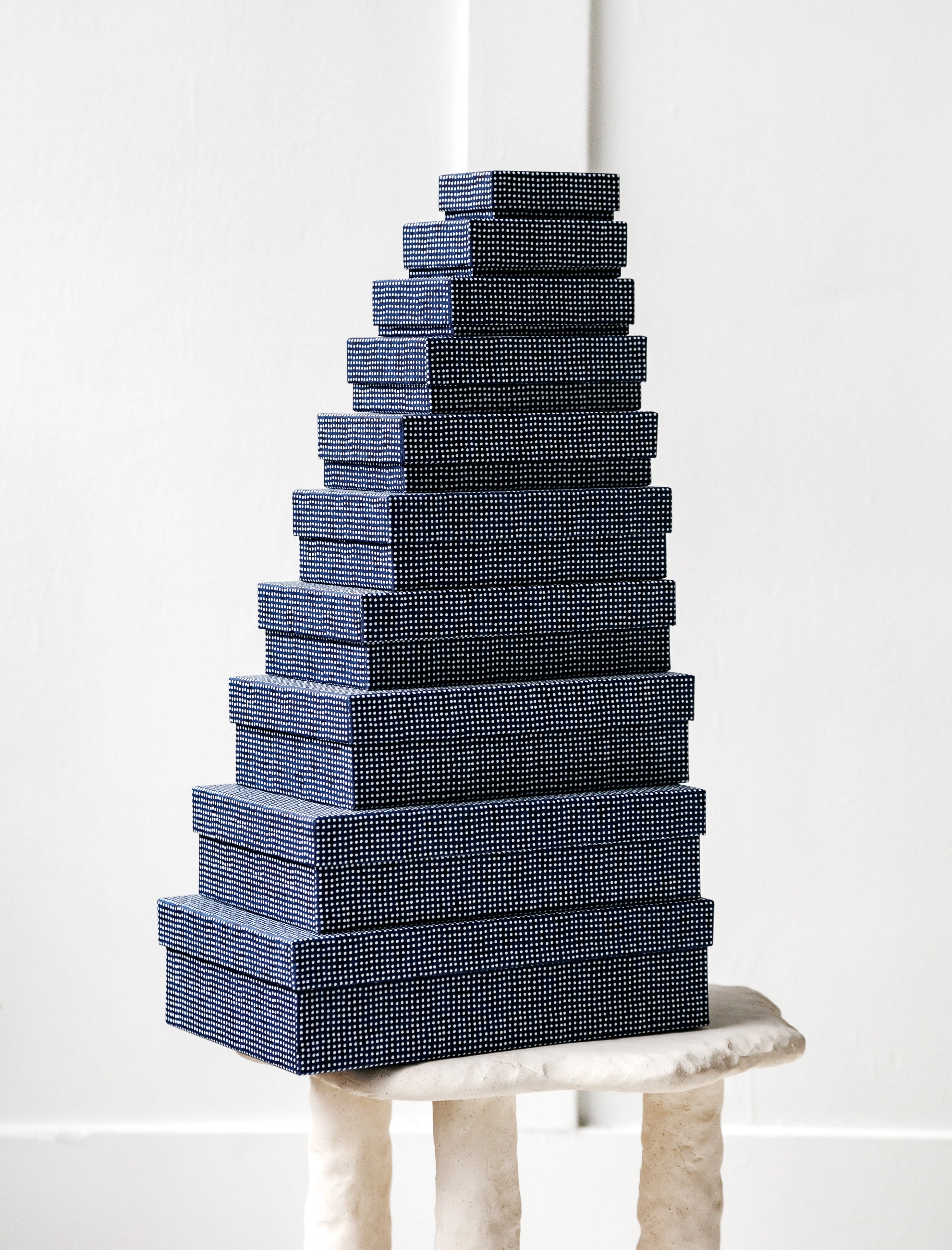 Carta Pura Set of Boxes Chiyogami Pin Dots