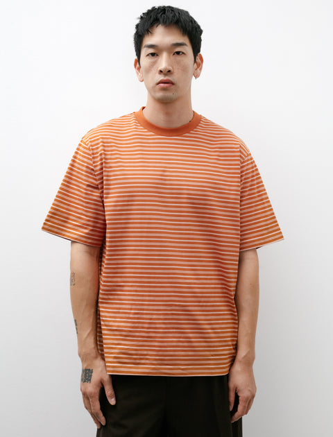 Ernie Palo Boder Cotton Knit T-Shirt Orange