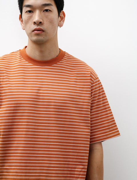 Ernie Palo Boder Cotton Knit T-Shirt Orange