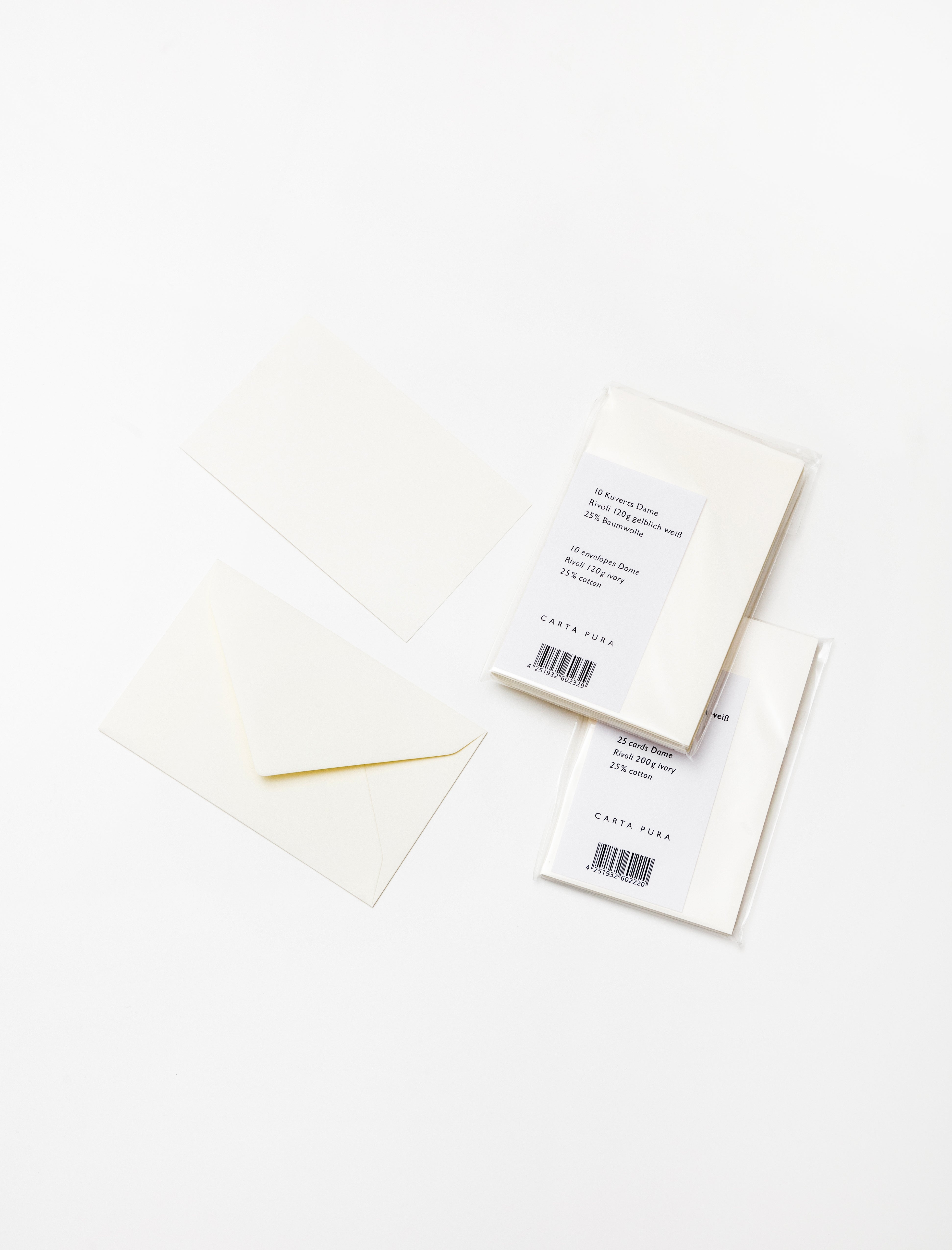 Rivoli Dame Envelopes Ivory