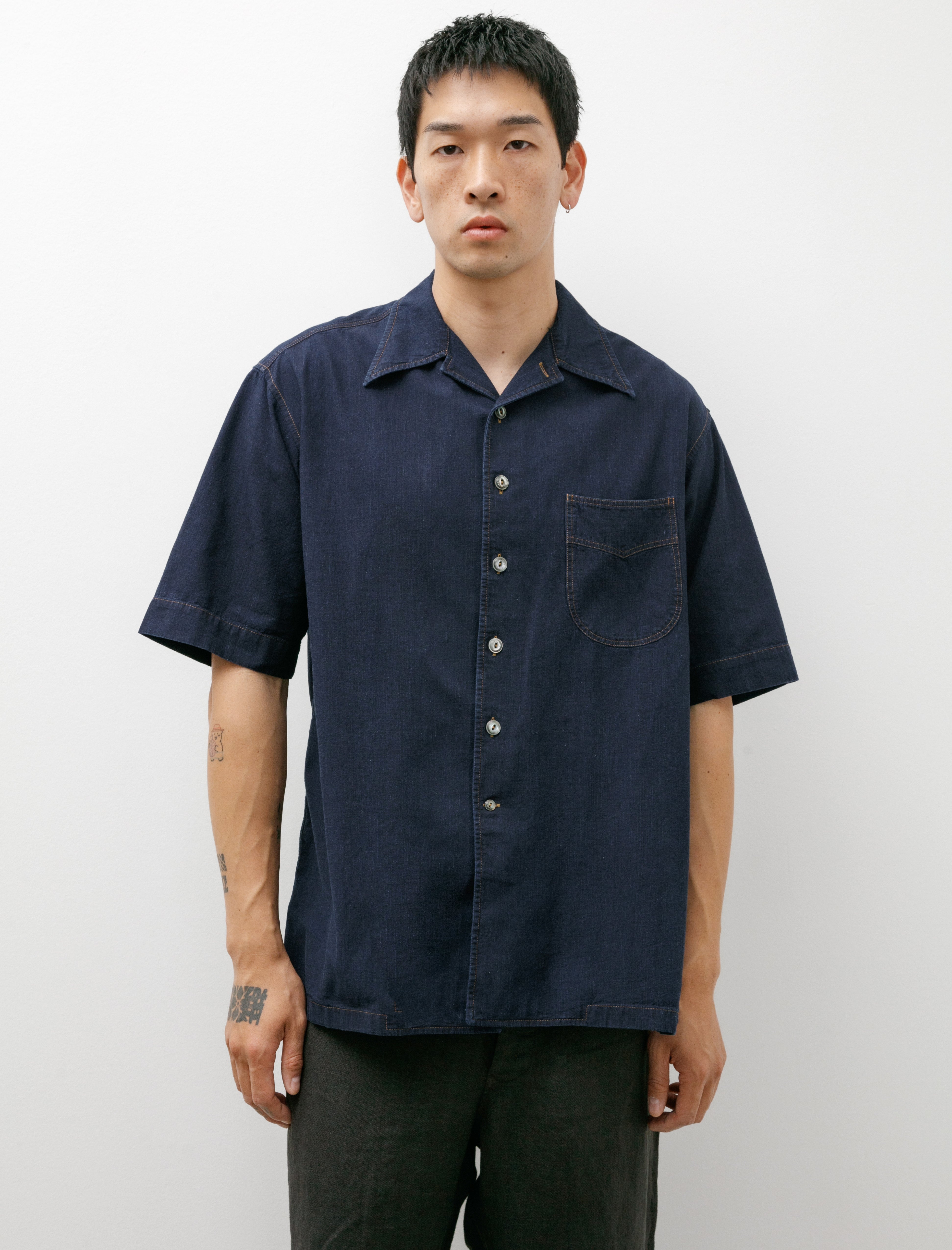 L.E.J Come Up To The Camp Shirt Indigo