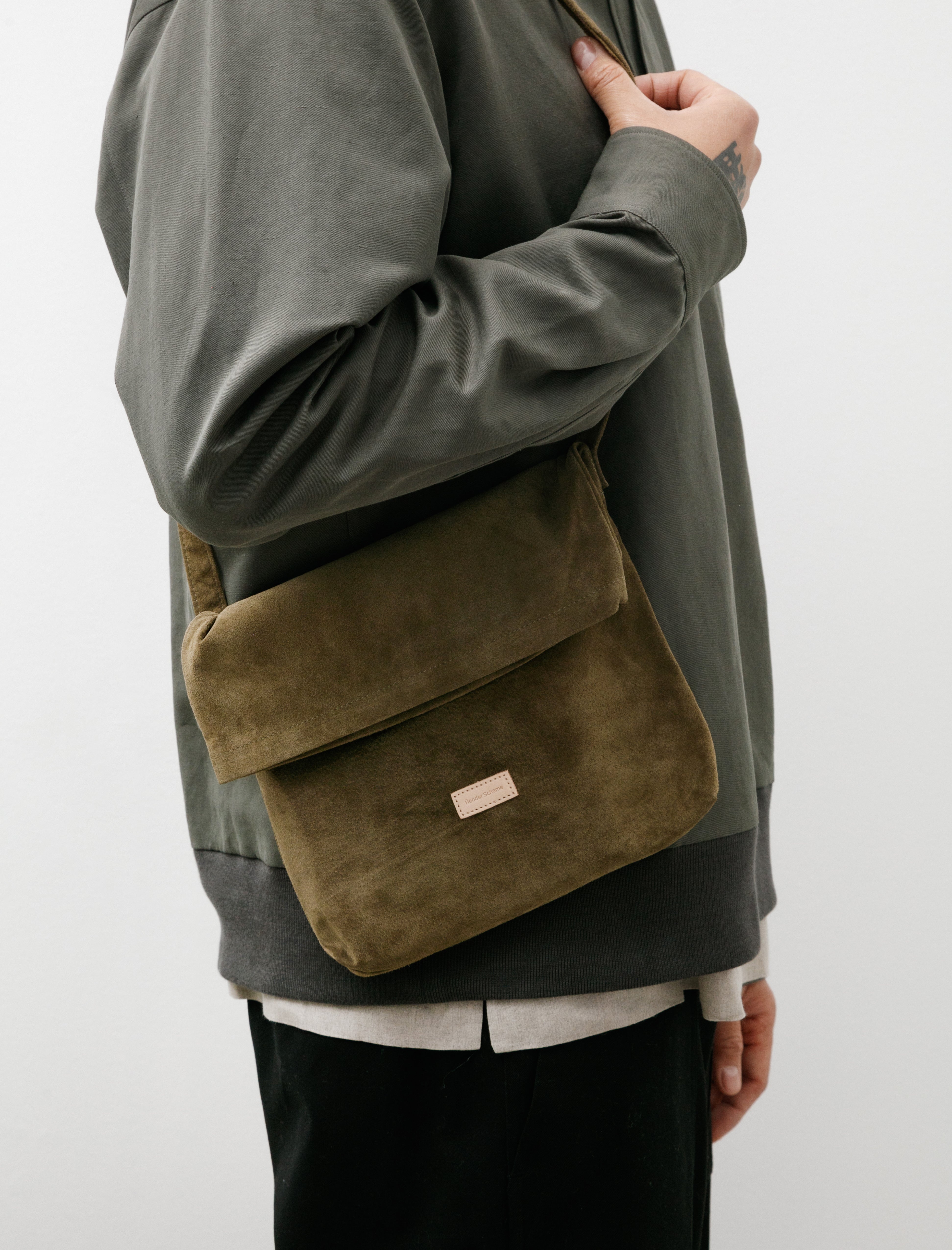 Hender Scheme Flap Shoulder Bag Small Pig Leather