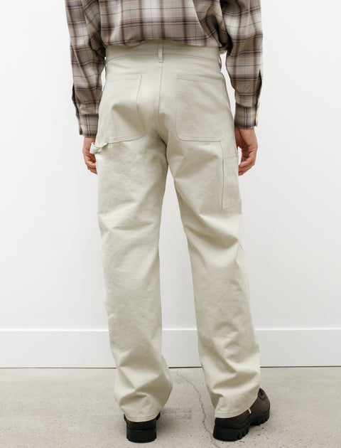 Auralee Washed Heavy Canvas Pants Ivory
