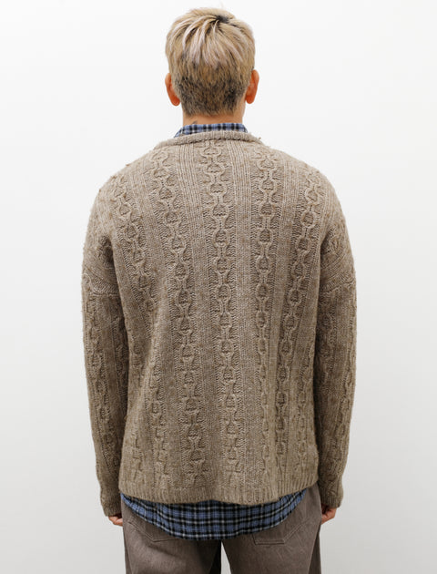 Our Legacy Popover Roundneck Peafowl Funky Chain Knit
