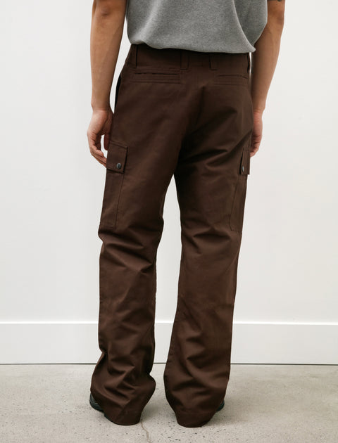 Arpenteur Deck Trousers Cotton Linen Gabardine Brown
