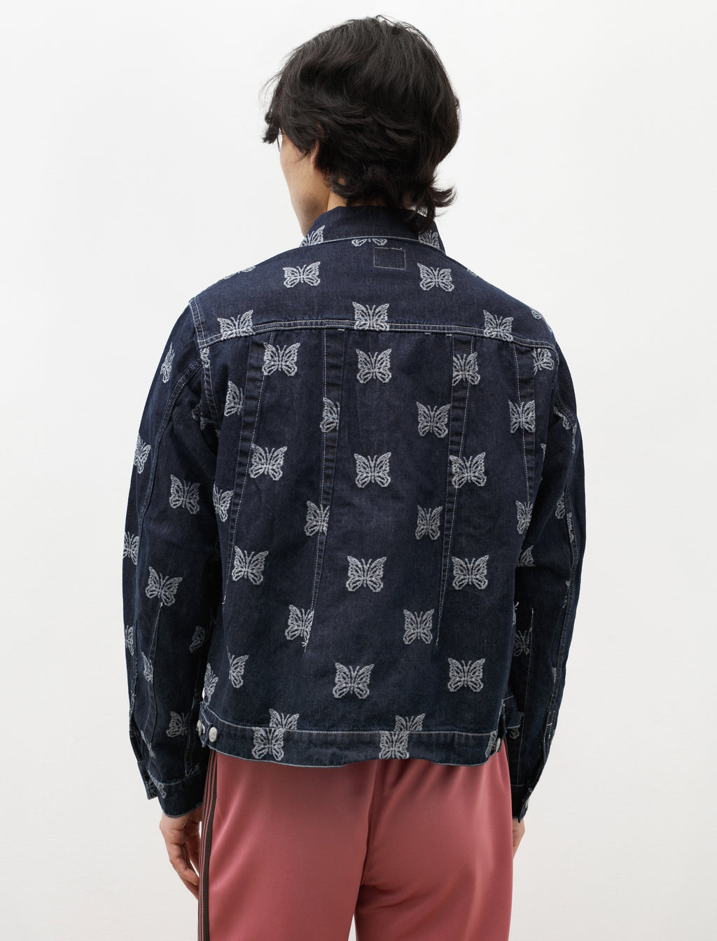 Needles Darts Jean Jacket 10oz Denim Papillon Jacquard Indigo Neighbour