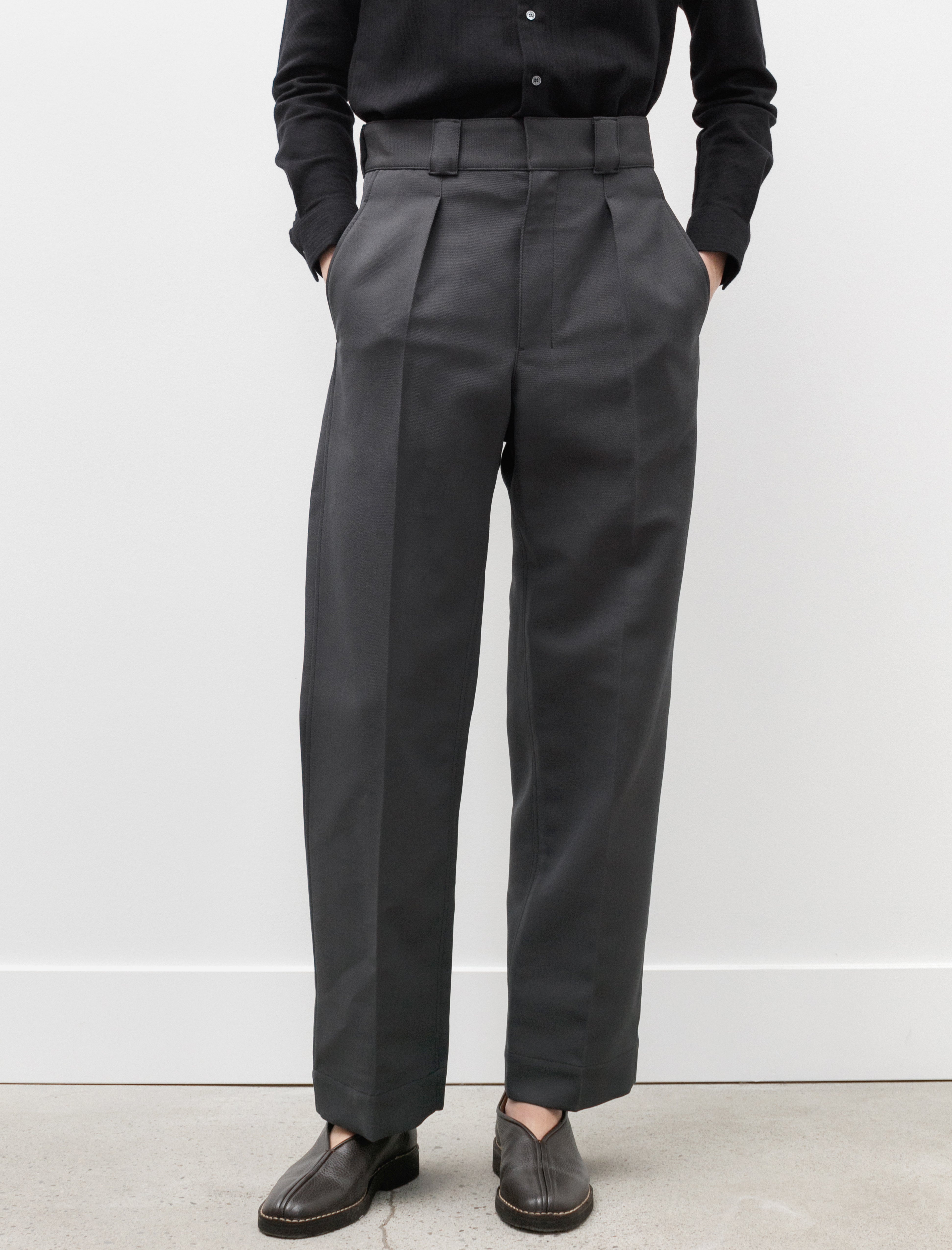 Lemaire Carrot Pants Dark Grey