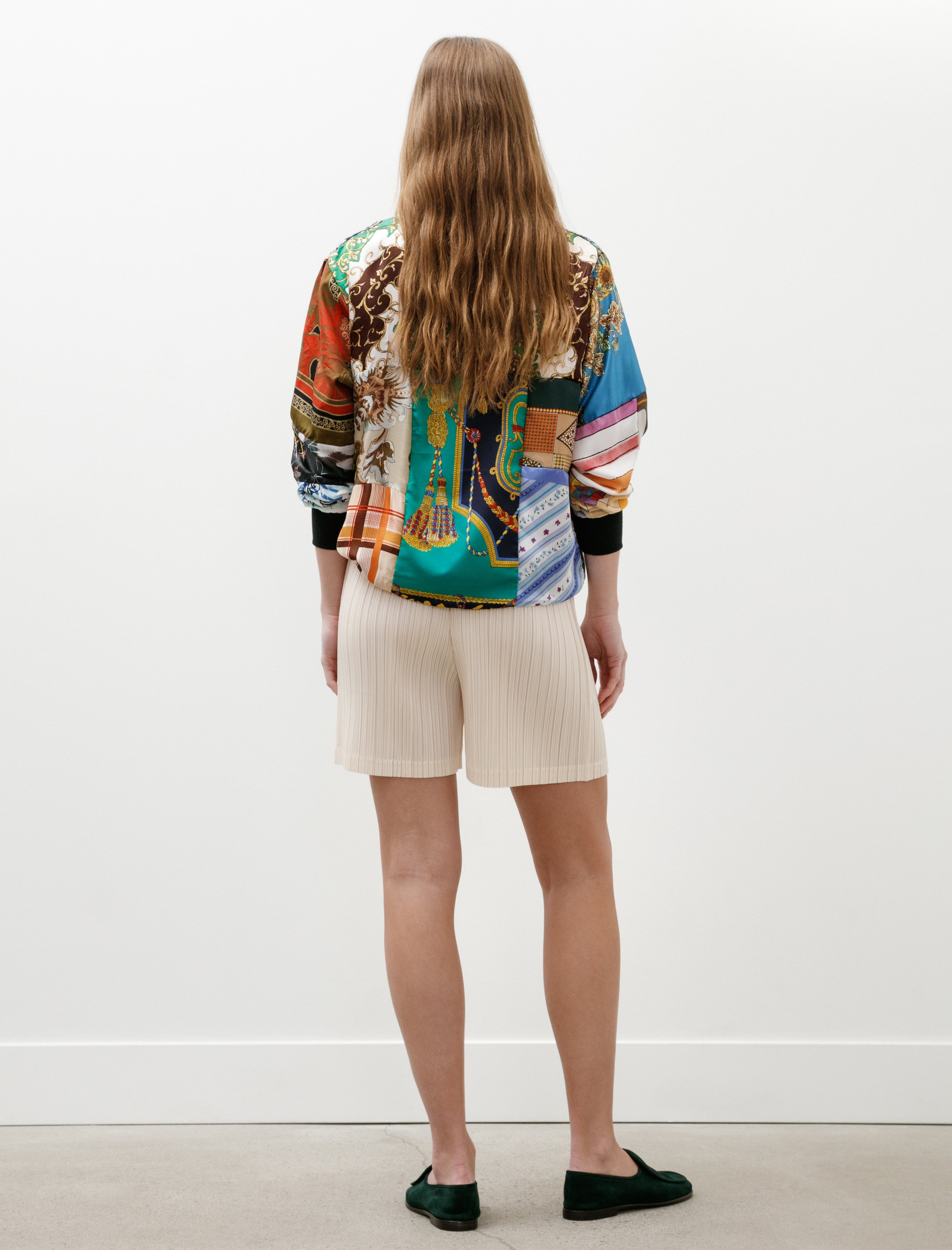 Pleats Please by Issey Miyake Loop Bottoms Shorts Light Beige