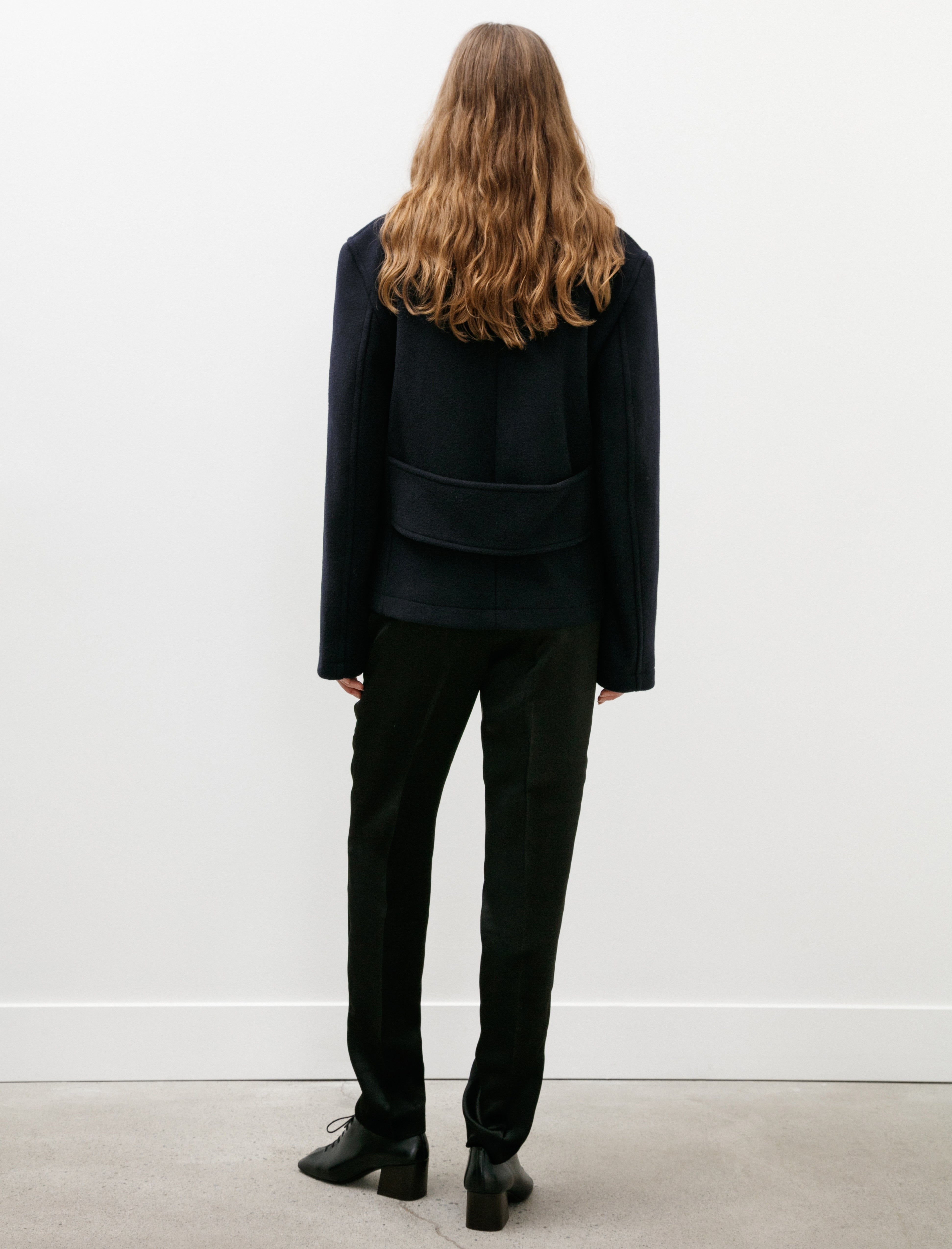 Totême Cropped Peacoat Navy