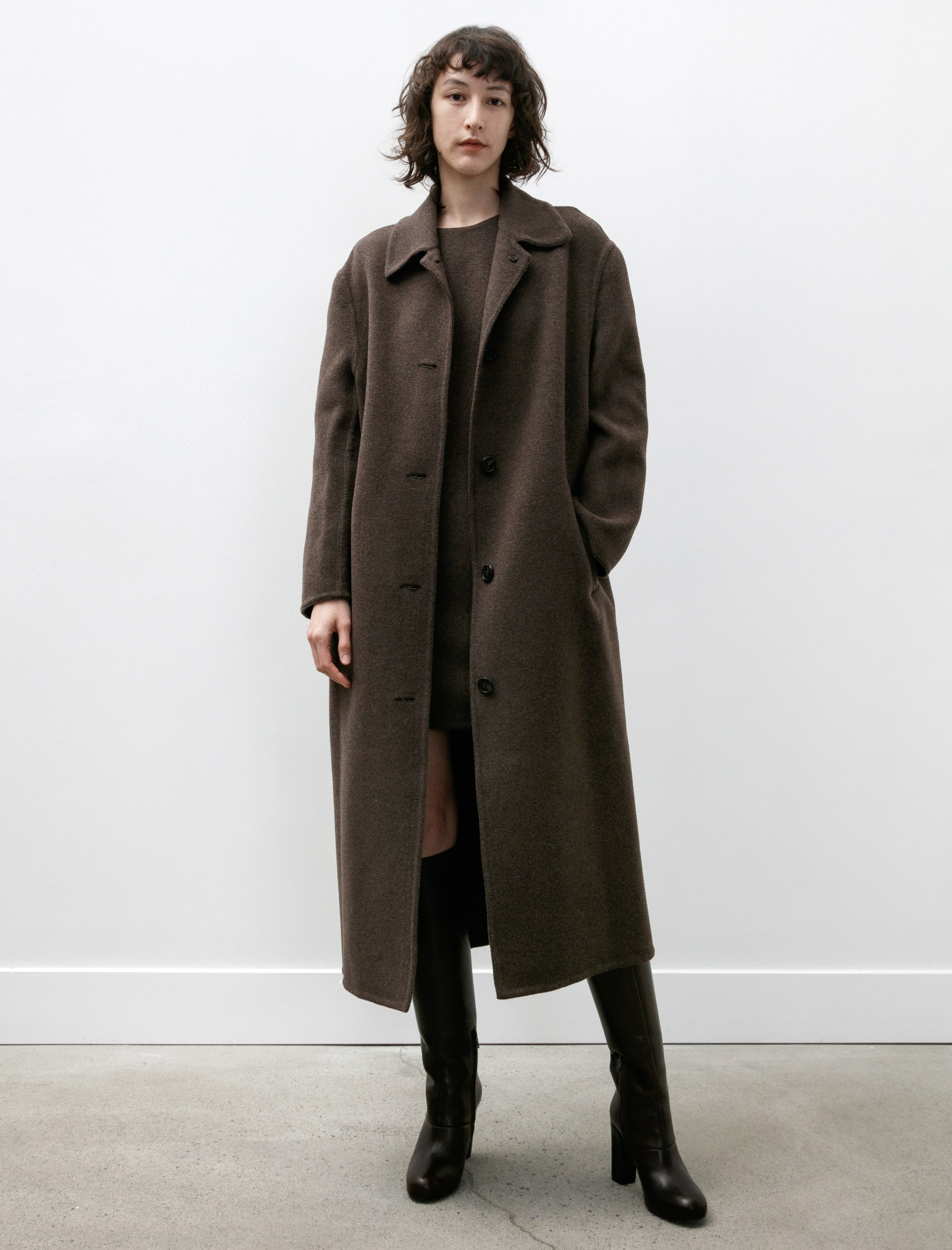 Hache Gamma Coat Brown