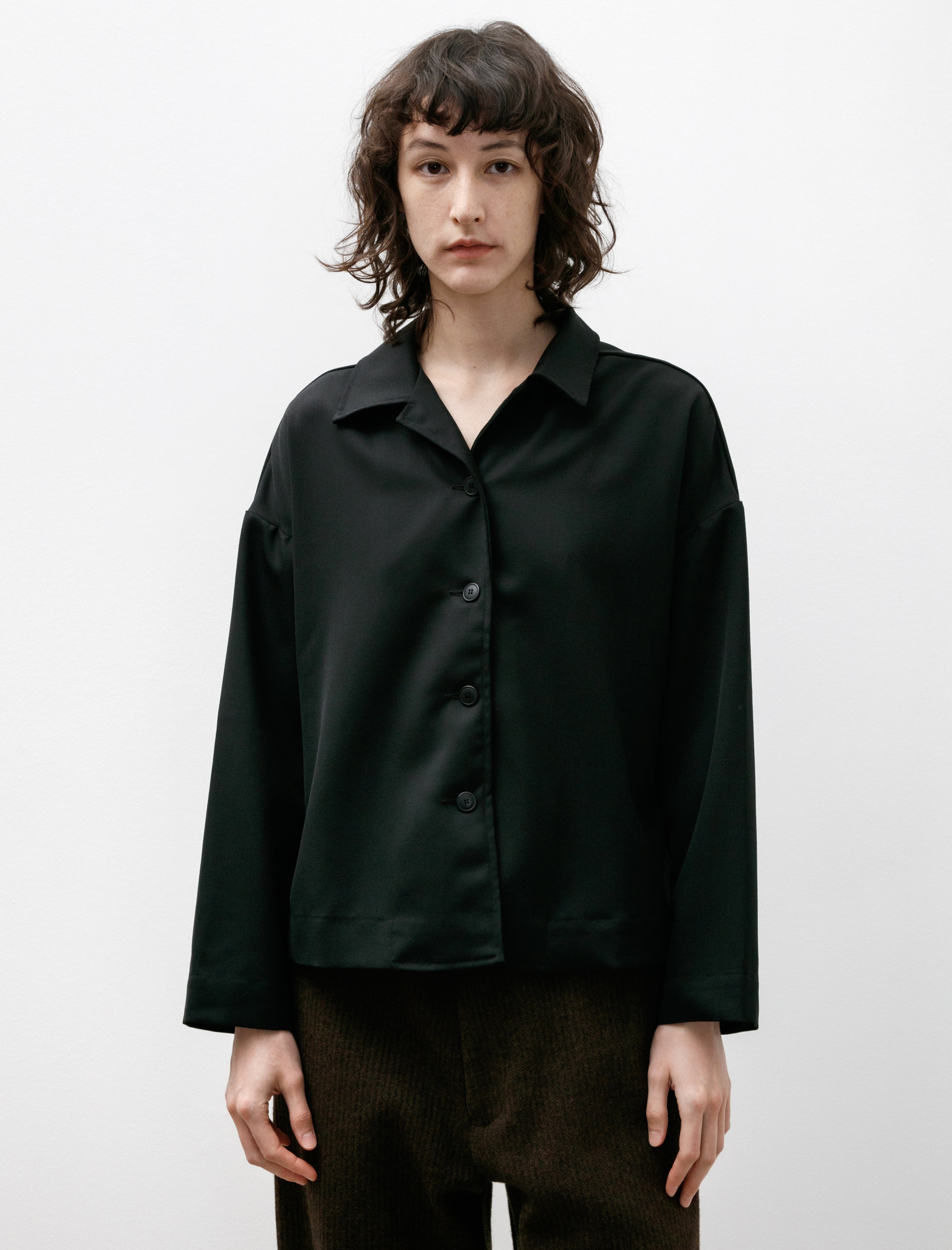 Casey Casey Juliette Shirt Gabardine Black