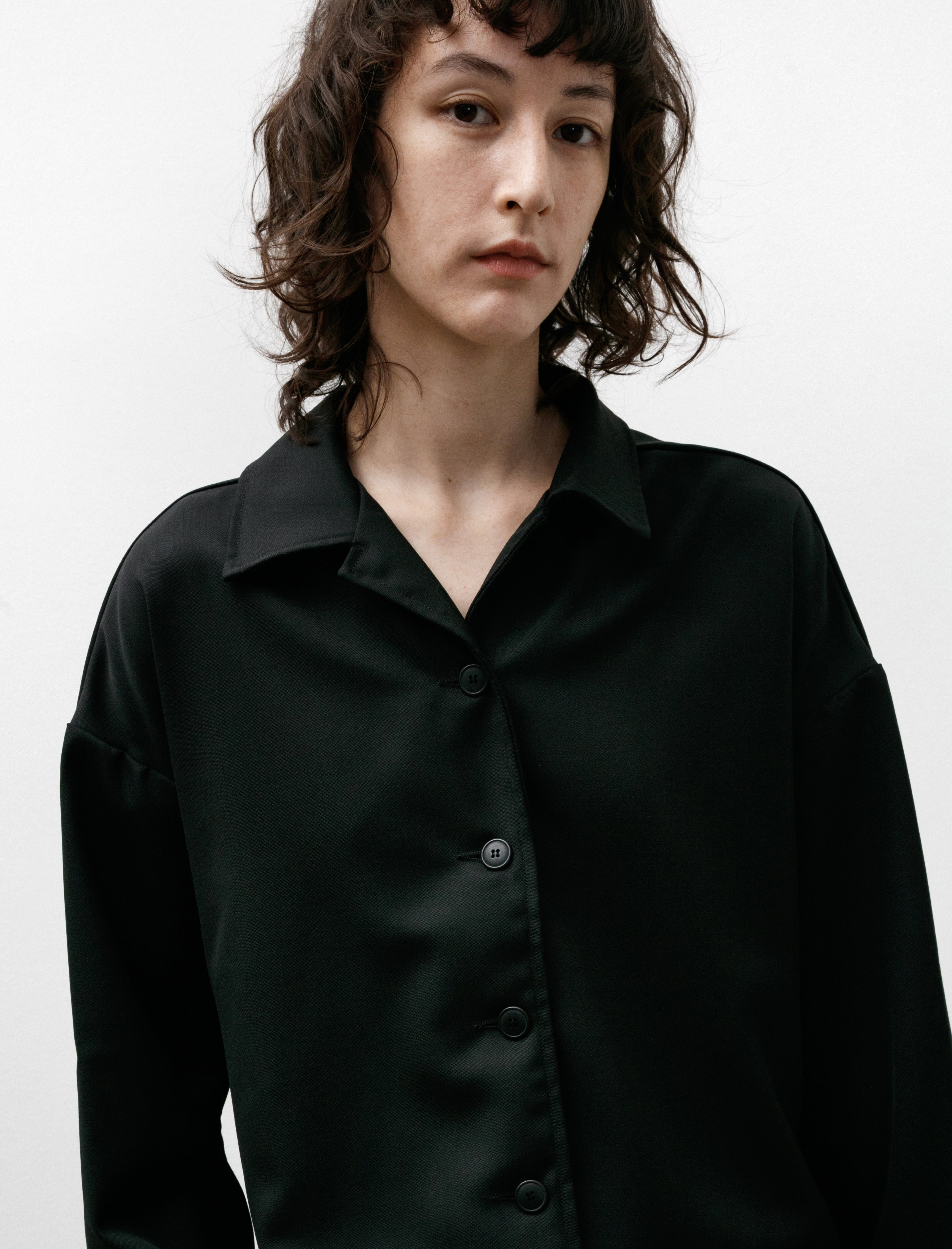 Casey Casey Juliette Shirt Gabardine Black