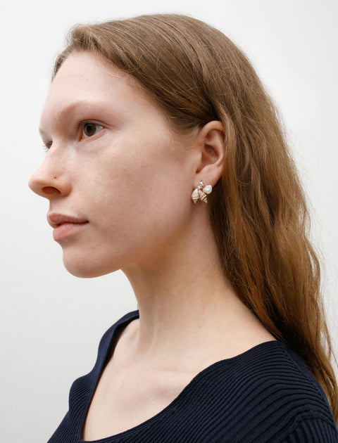 Santangelo Bebecita Earrings Pearl/Shell/Silver