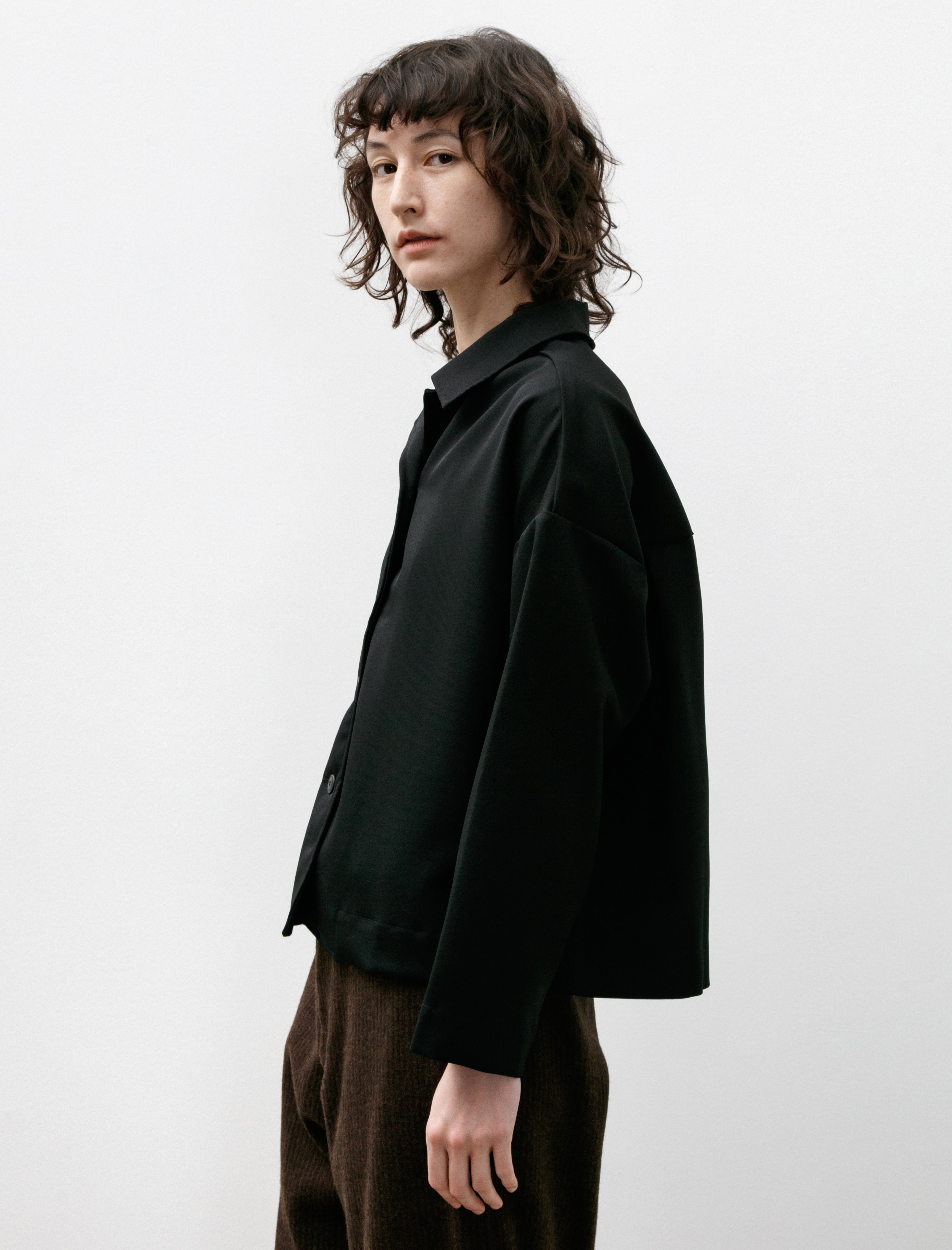 Casey Casey Juliette Shirt Gabardine Black