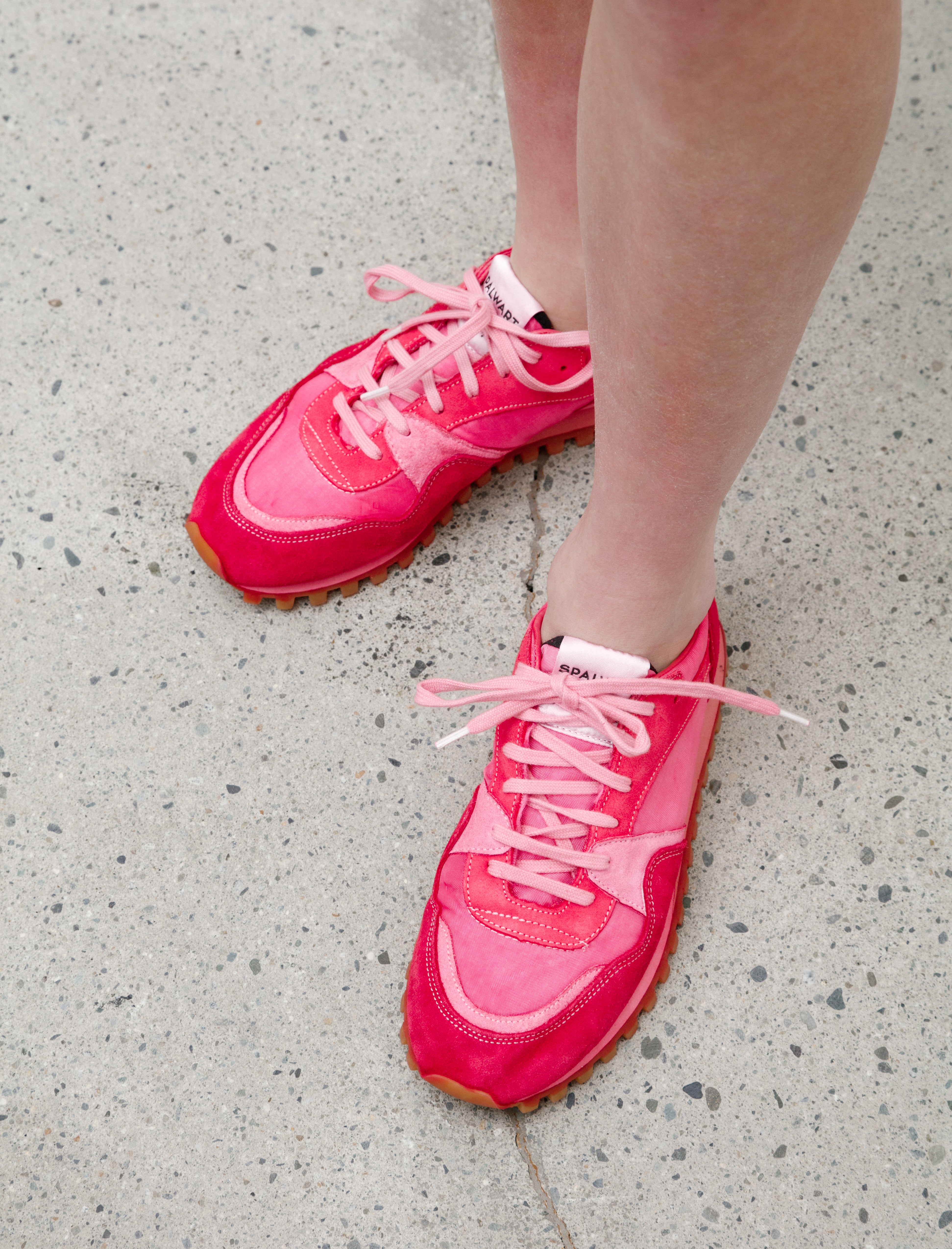 Comme des Garçons Comme des Garçons Overdyed Spalwart Sneakers Red