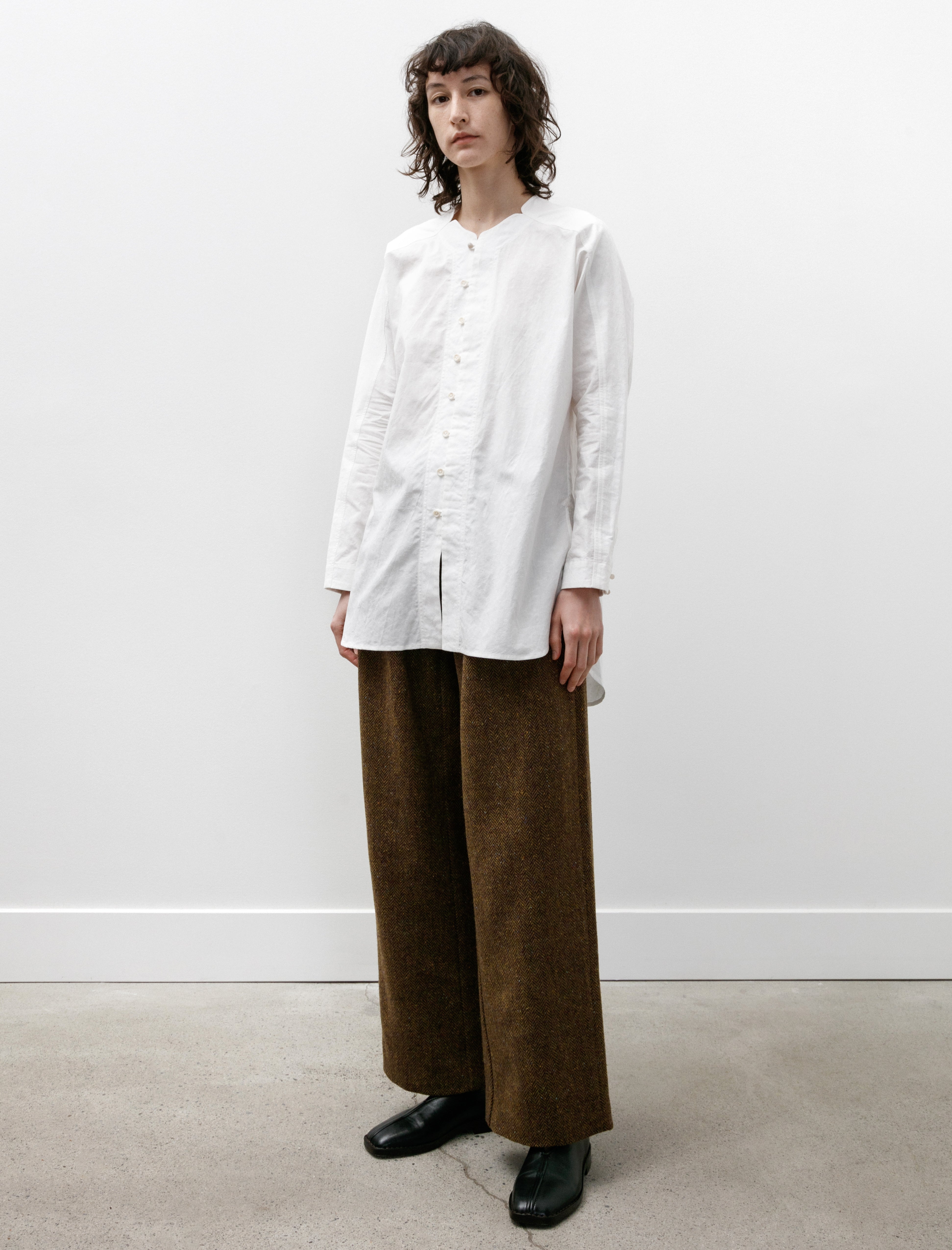 SeventyFive Jacquard Petal Shirt Ivory