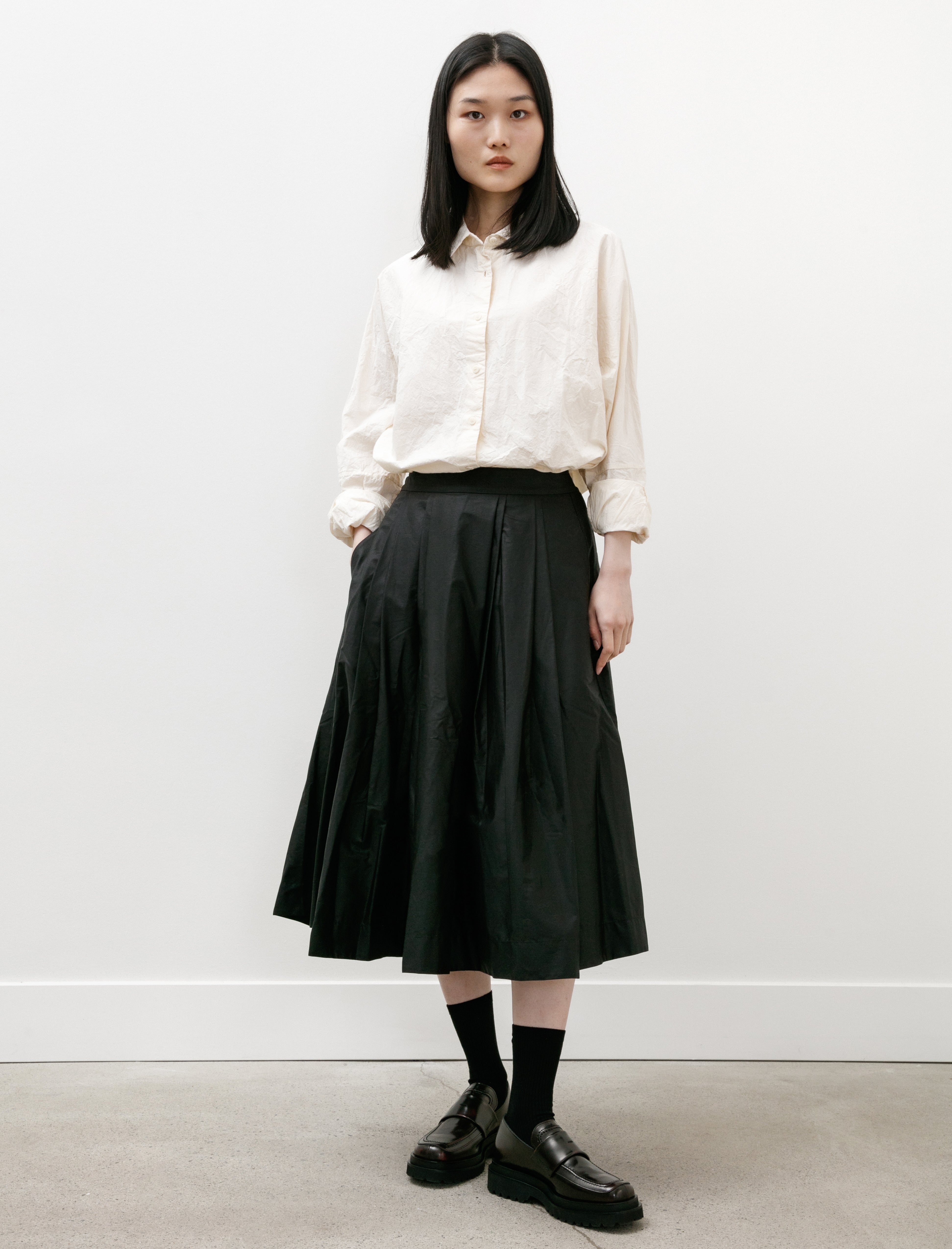 Casey Casey Anarchic Skirt Lacqed Black