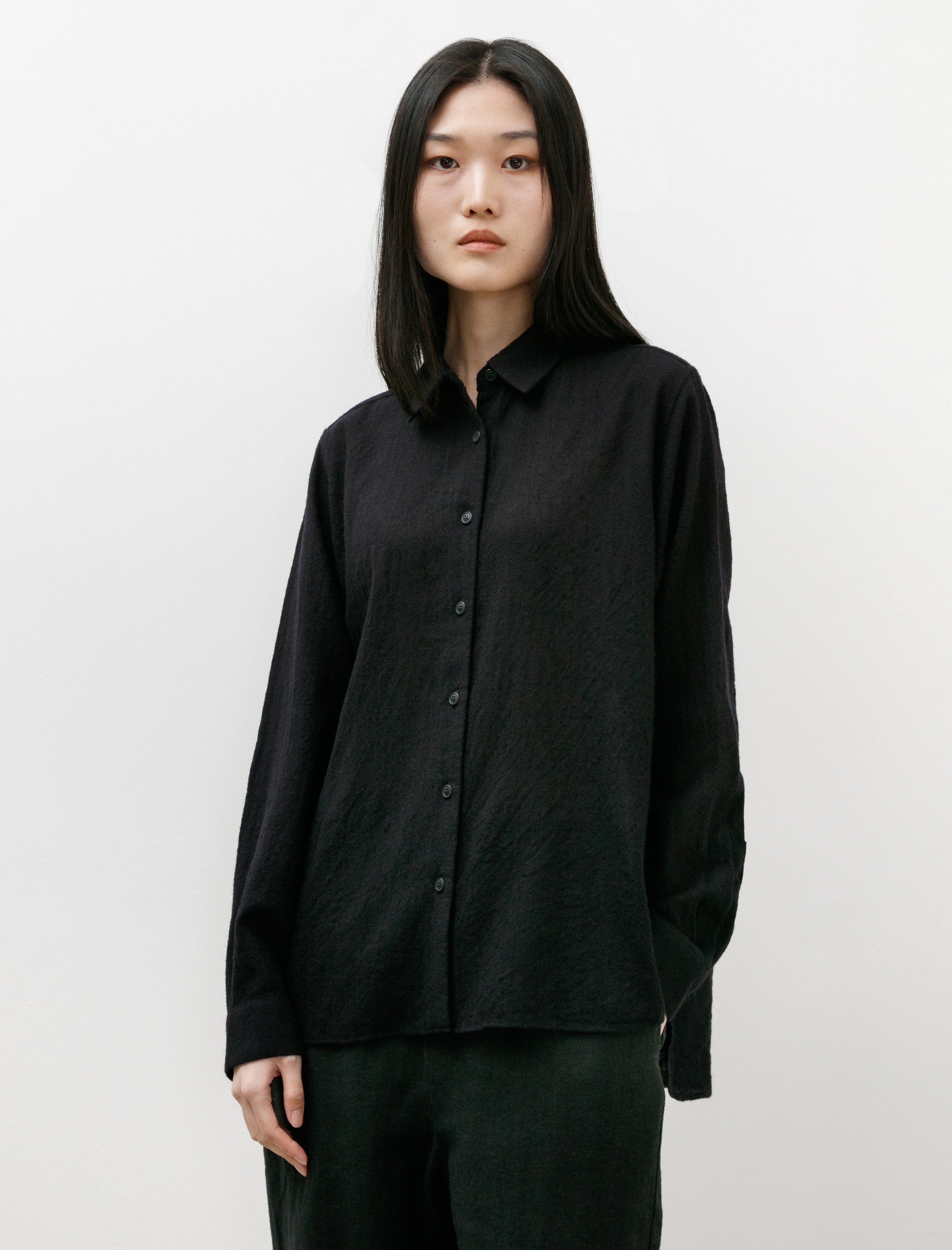 Casey Casey Marine Shirt Open Weave Navy