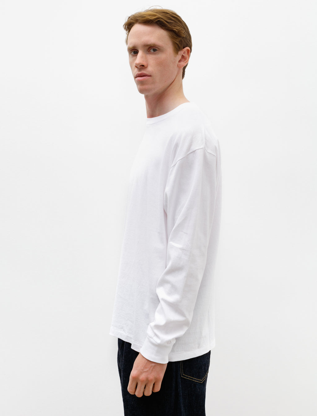 Comoli Open End Cotton LS T-Shirt White – Neighbour | T-Shirts