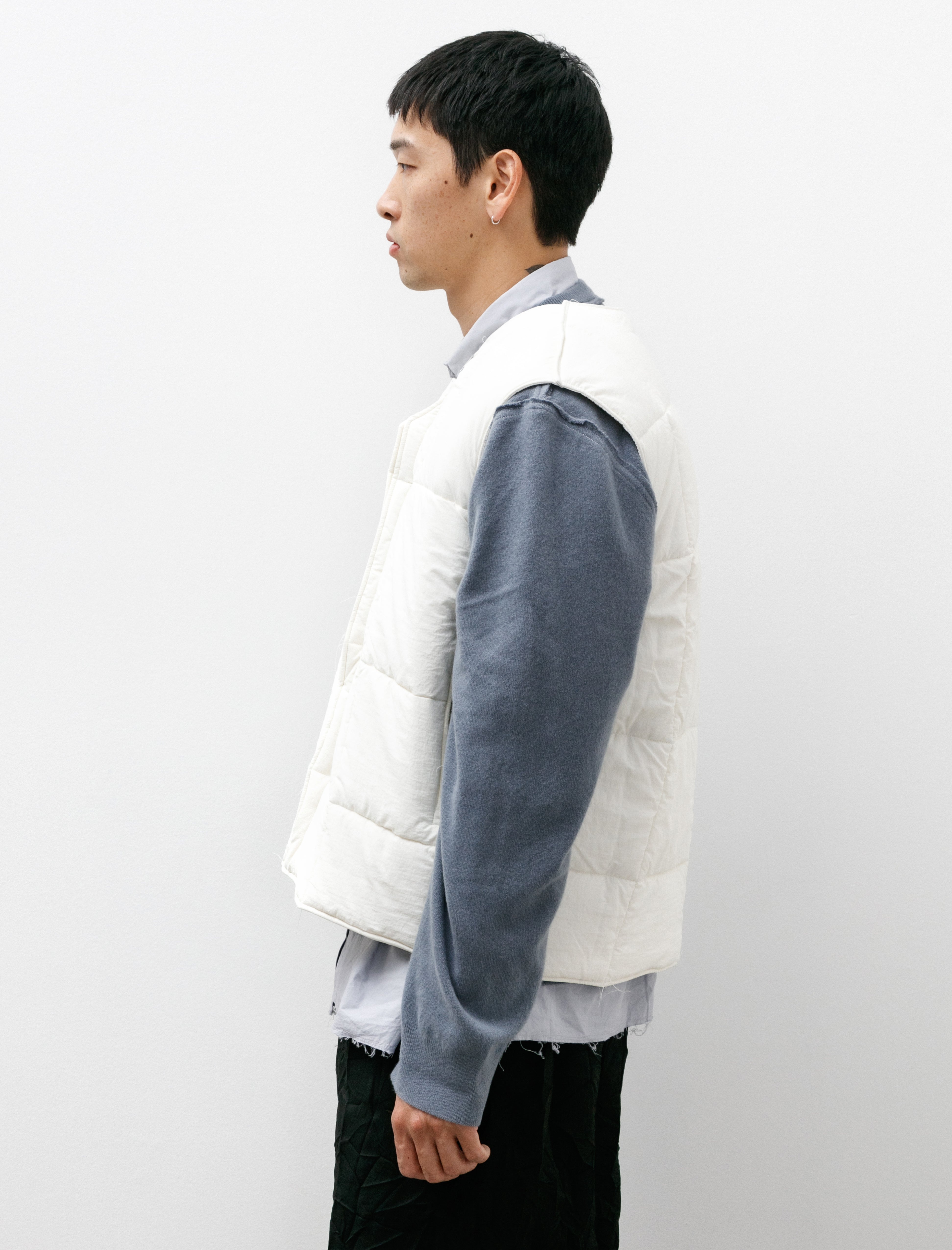 Camiel Fortgens Duvet Vest Nylon Off White