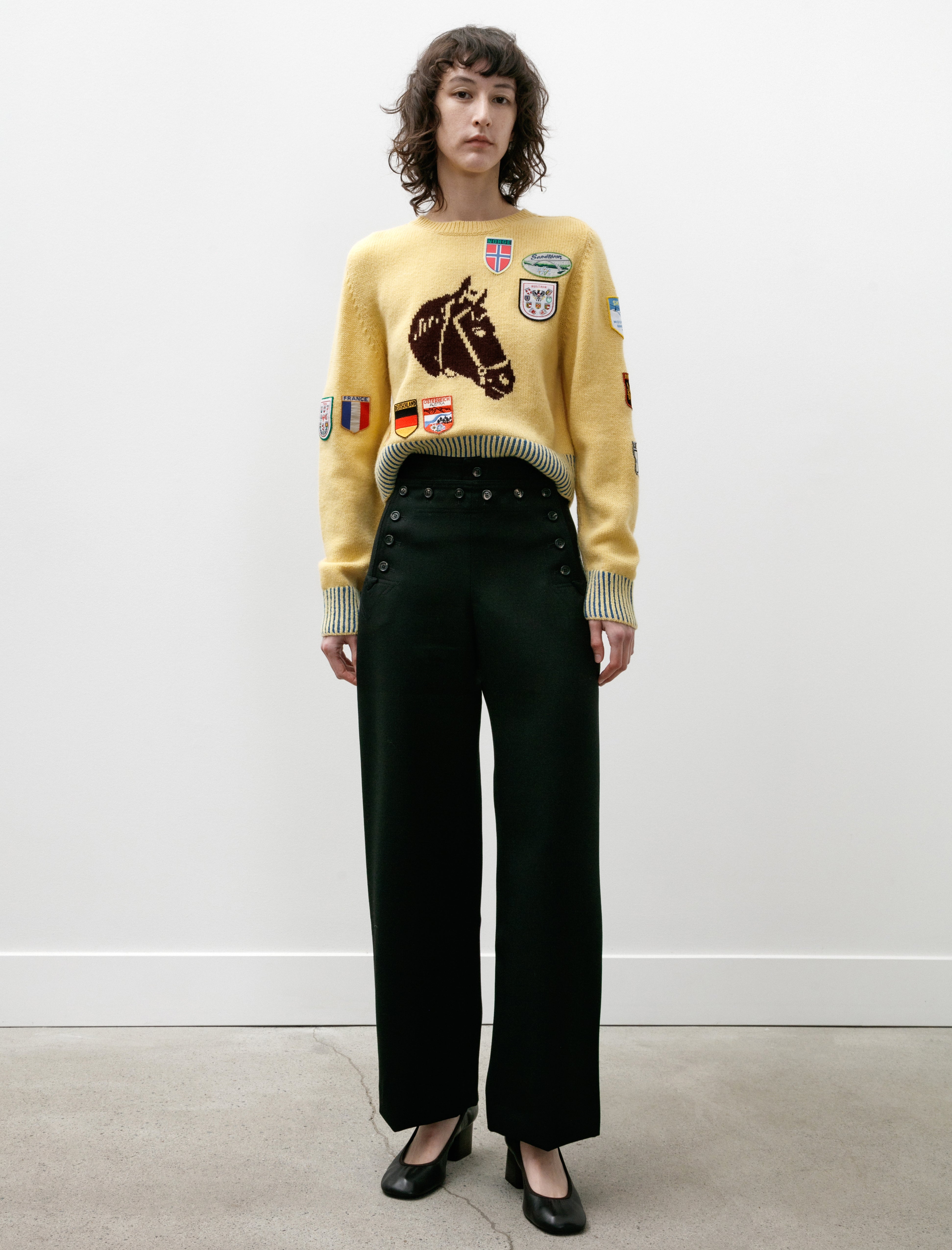 Bode Riding Twill Sailor Trousers Black