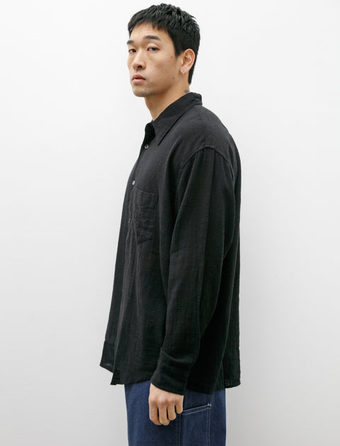 Our Legacy Coco Shirt Air Cotton Washed Black