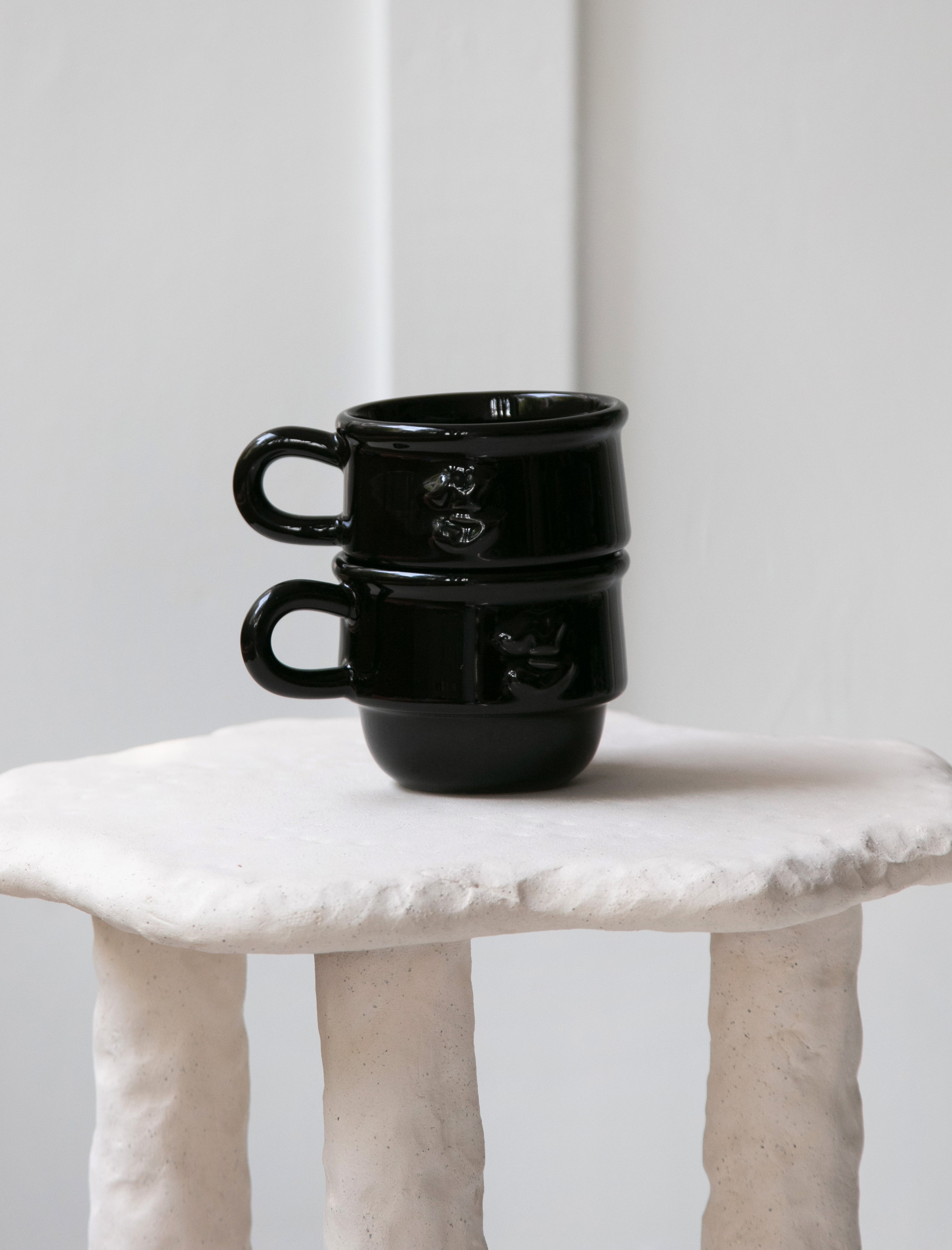 Niko June Kantine Cup Black Set of Two