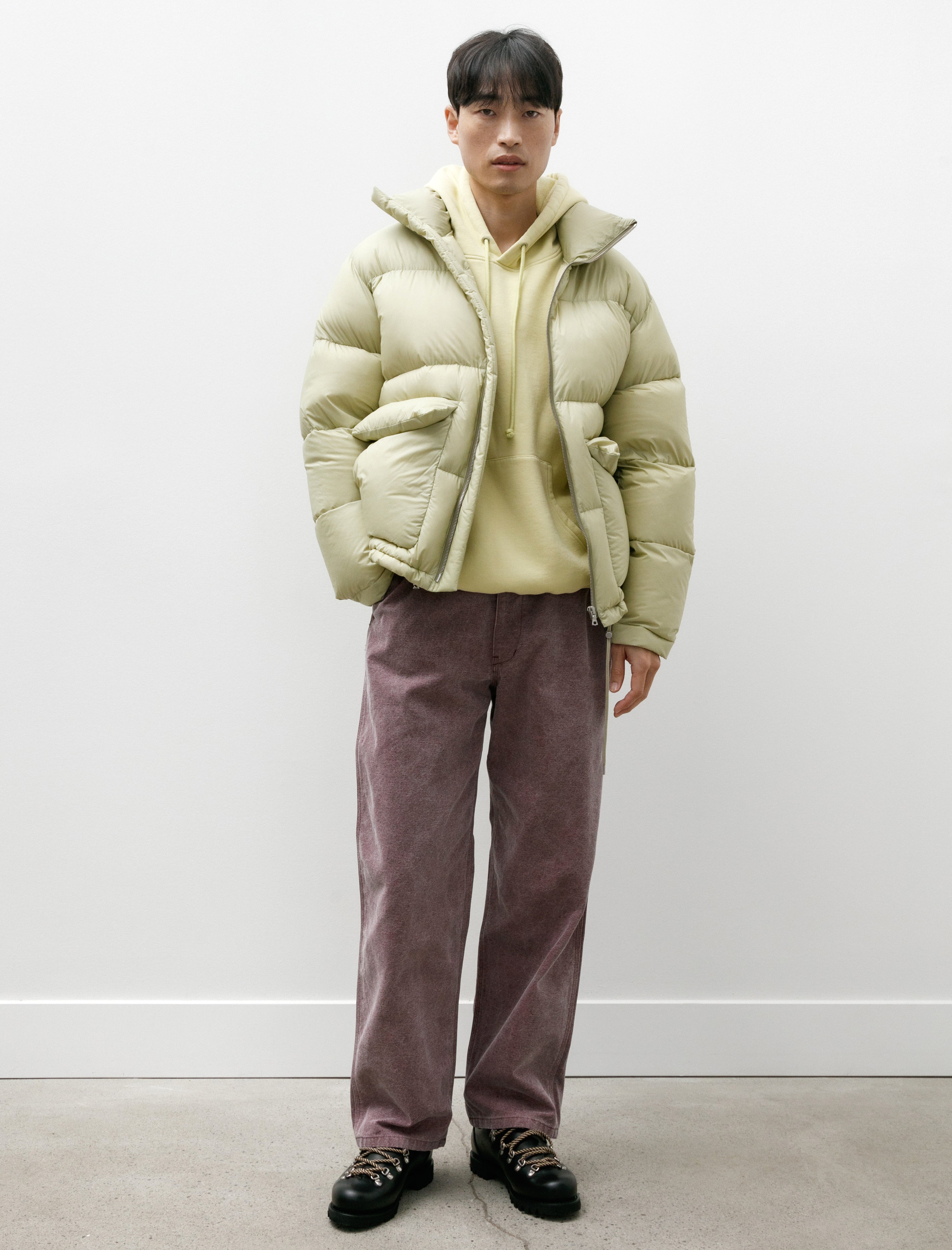 Auralee Super Light Nylon Ripstop Blouson Light Khaki