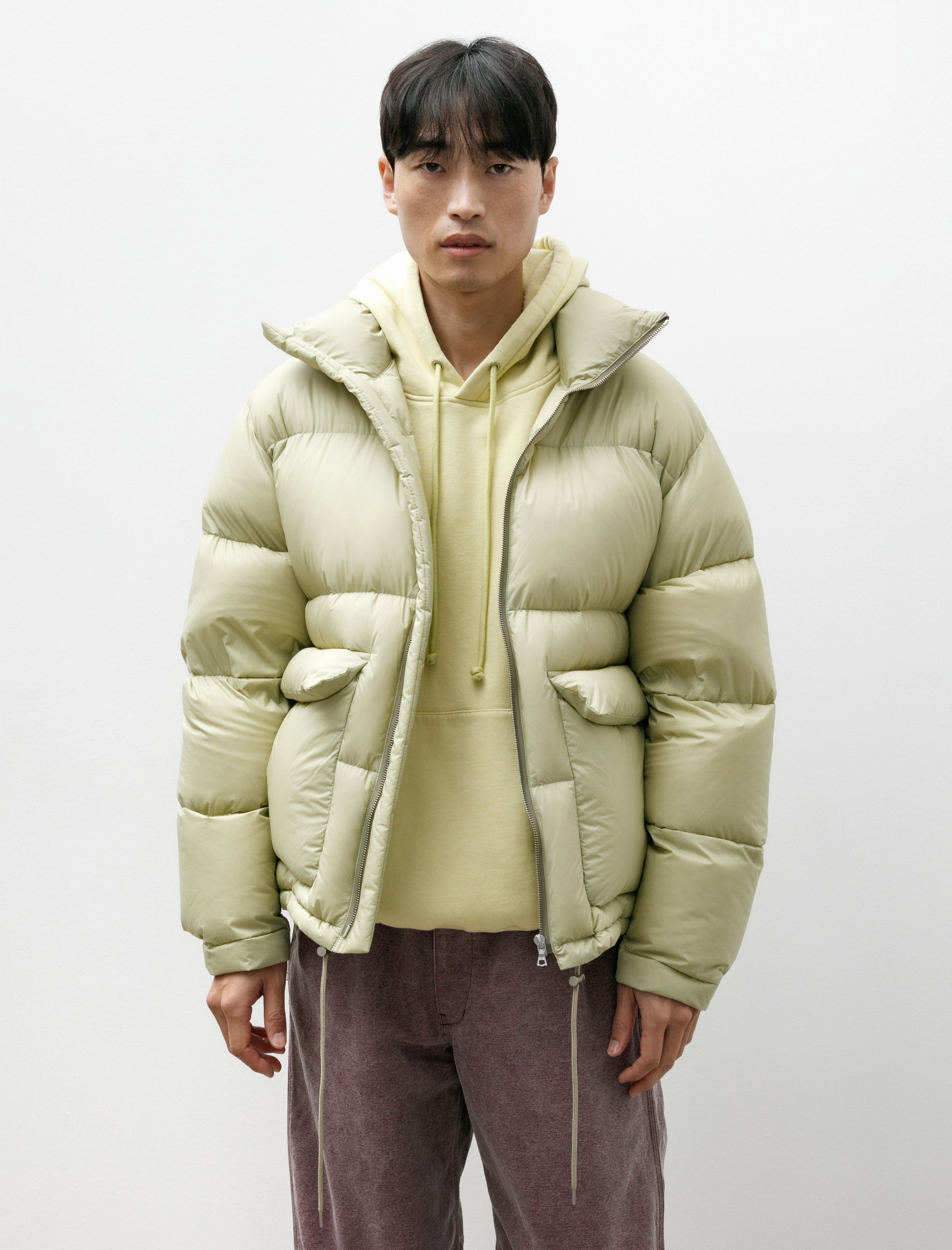 Auralee Super Light Nylon Ripstop Blouson Light Khaki