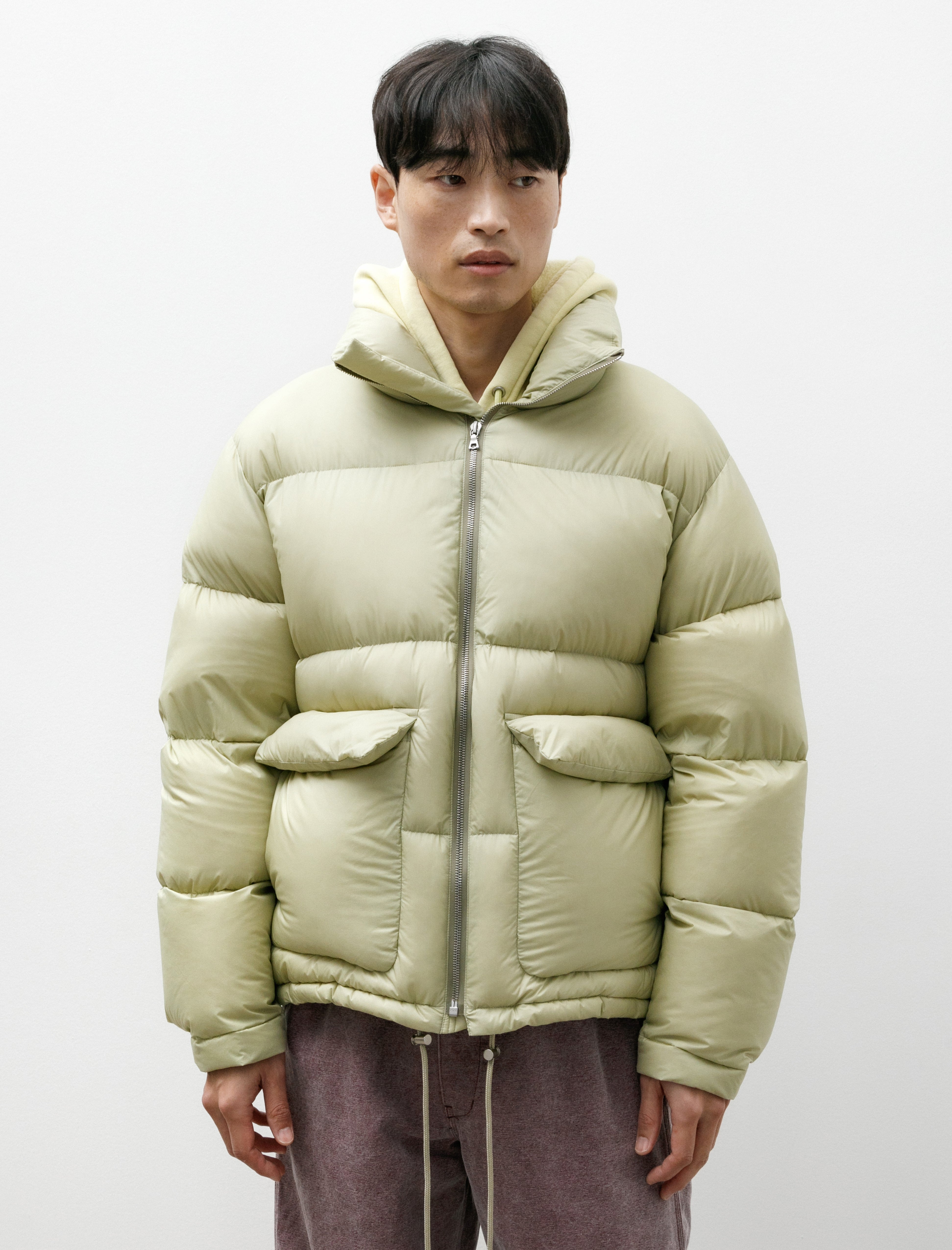 Auralee Super Light Nylon Ripstop Blouson Light Khaki