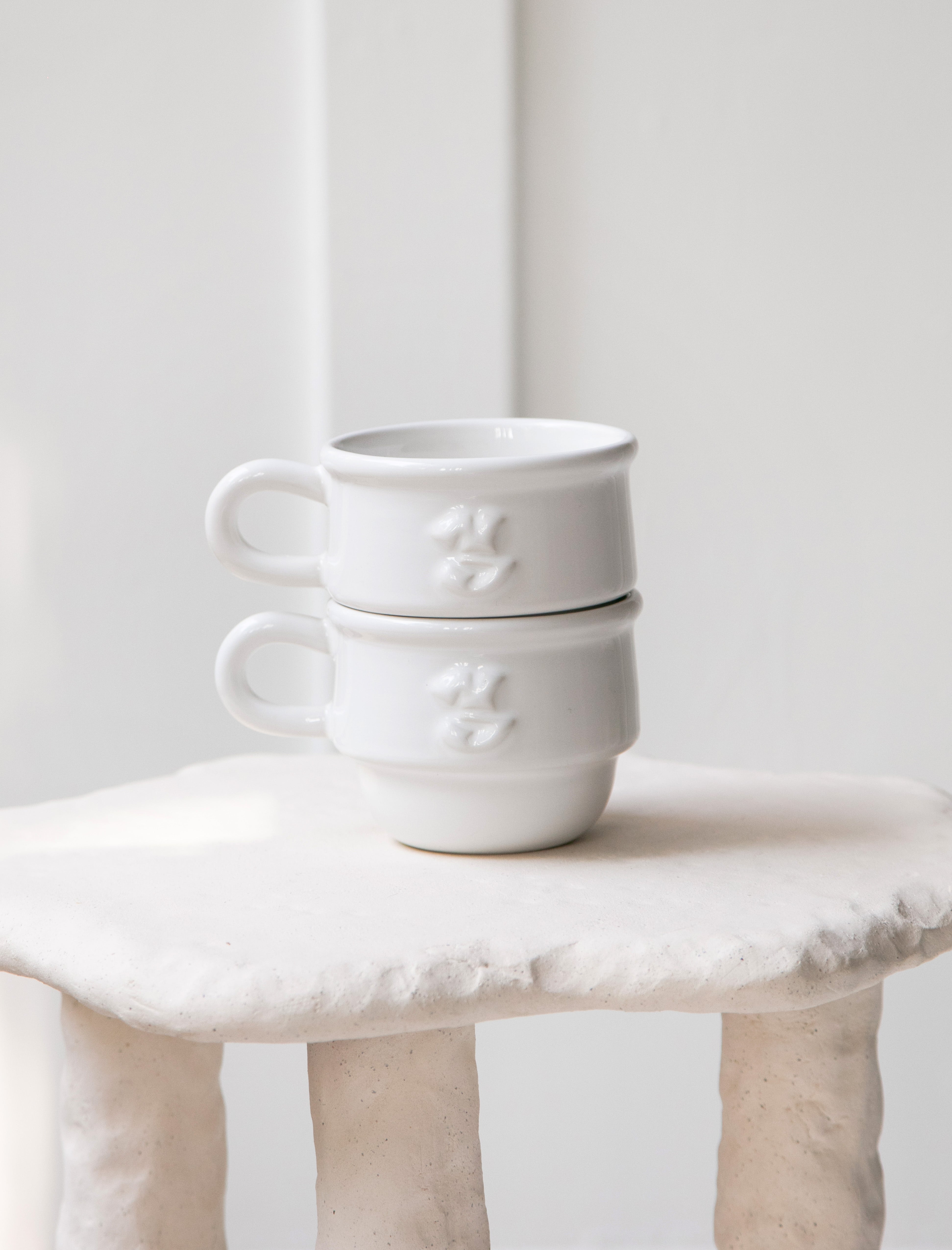 Niko June Kantine Cup White Set of Two