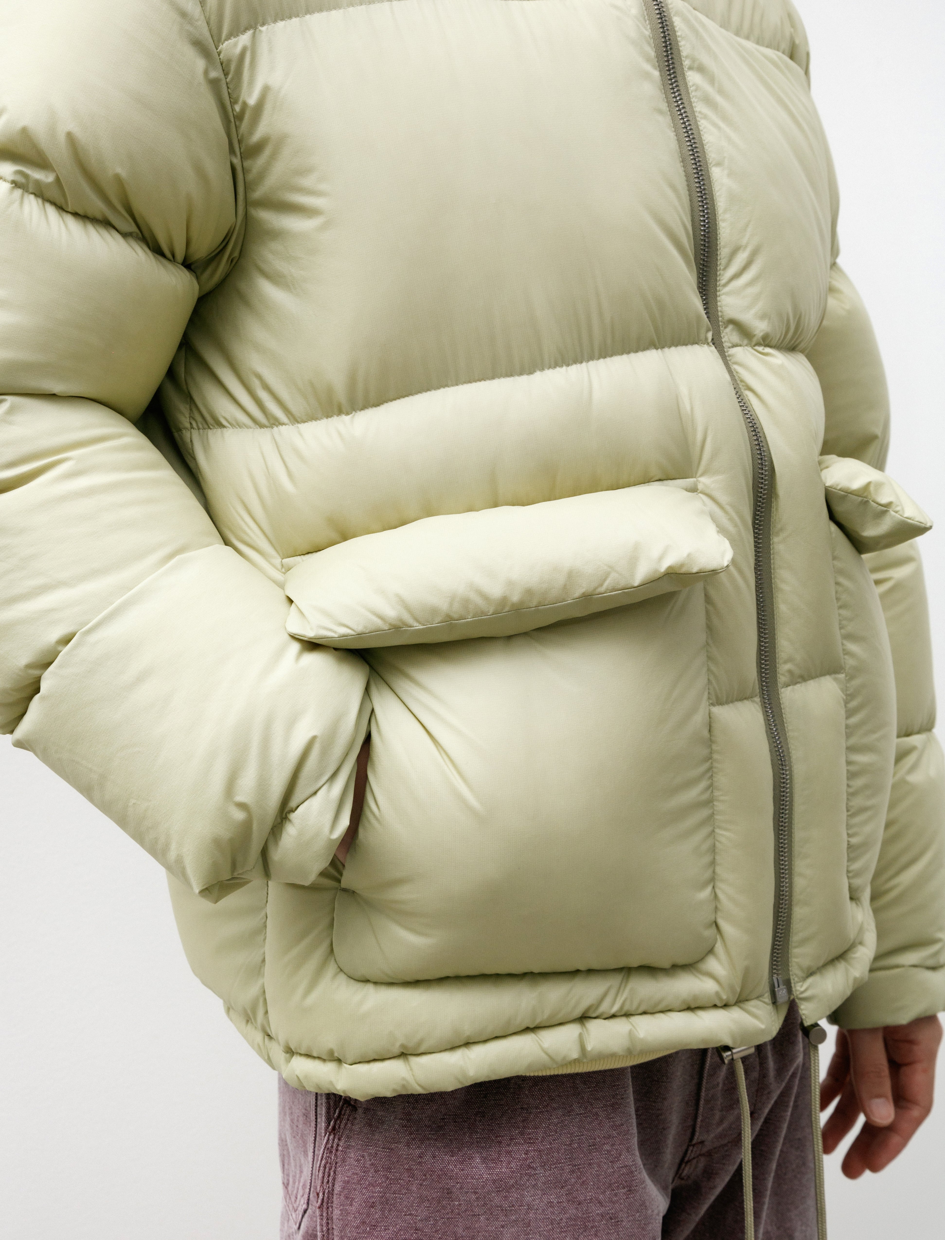 Auralee Super Light Nylon Ripstop Blouson Light Khaki