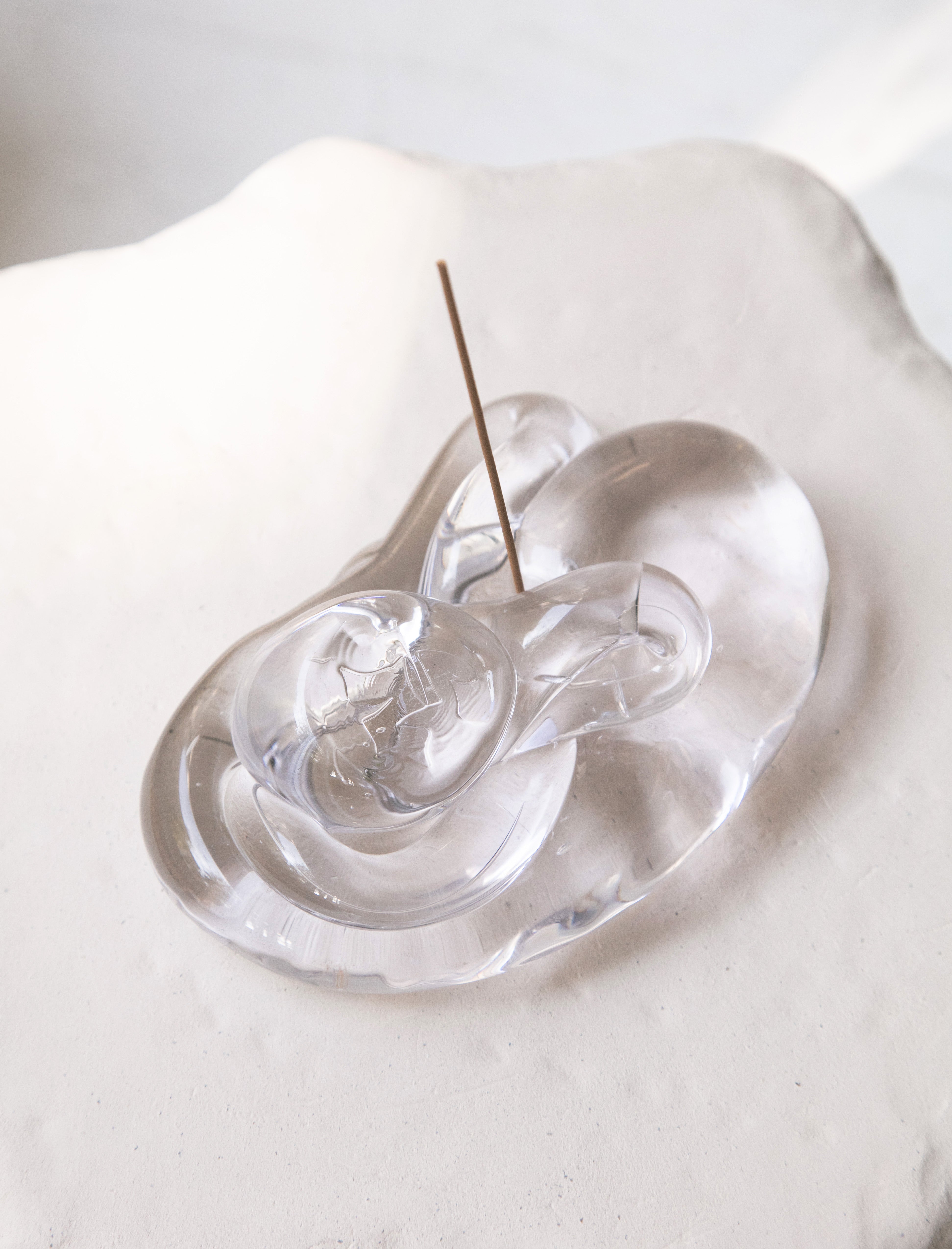 Niko June Soft Ice Incense Holder Clear