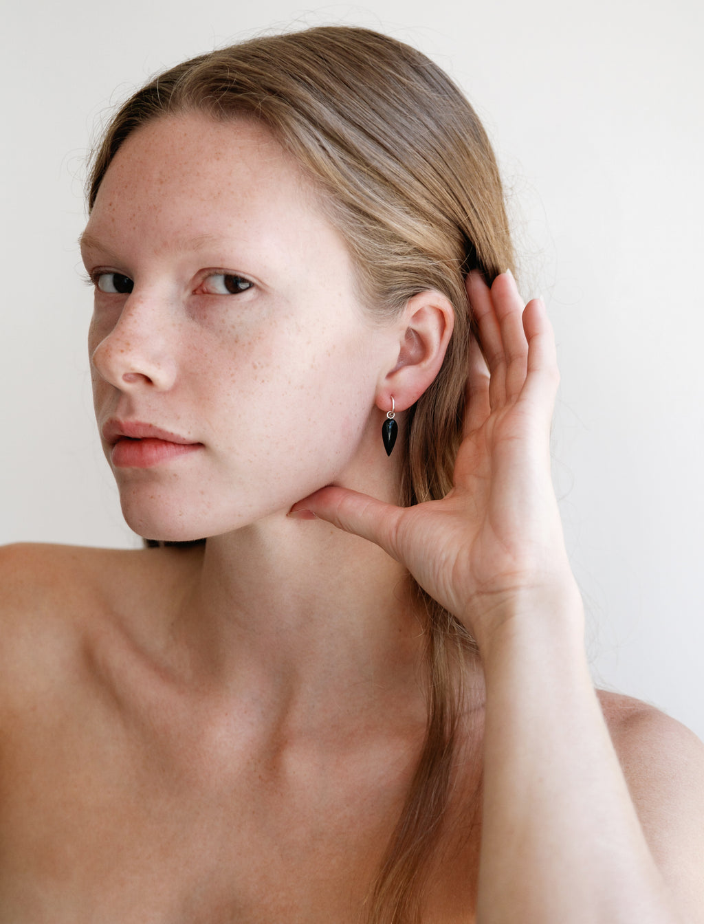 Sophie Buhai Tiny Spear Hoops in Onyx – Neighbour