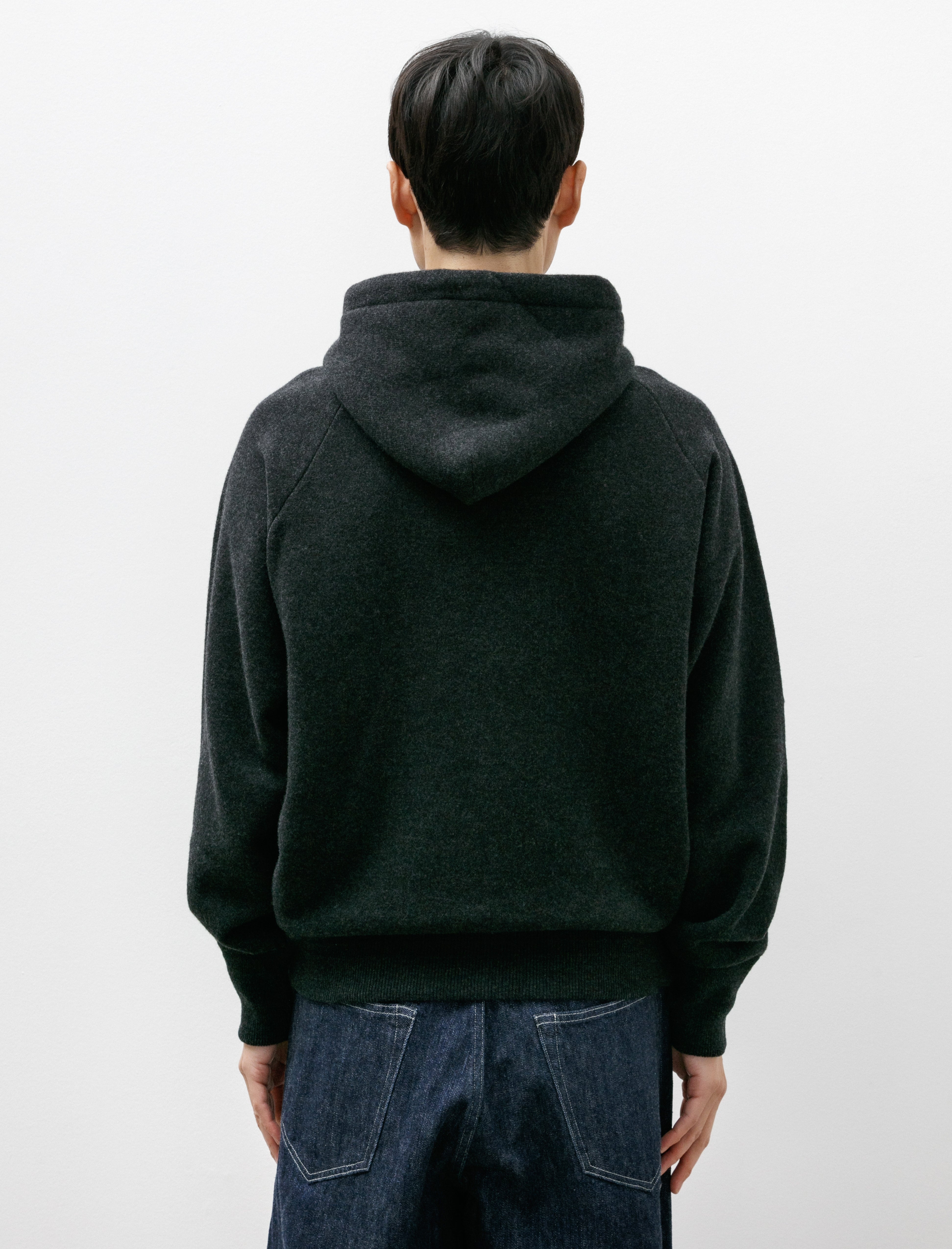 Maatee & Sons Super 160s Pullover Hoodie Charcoal