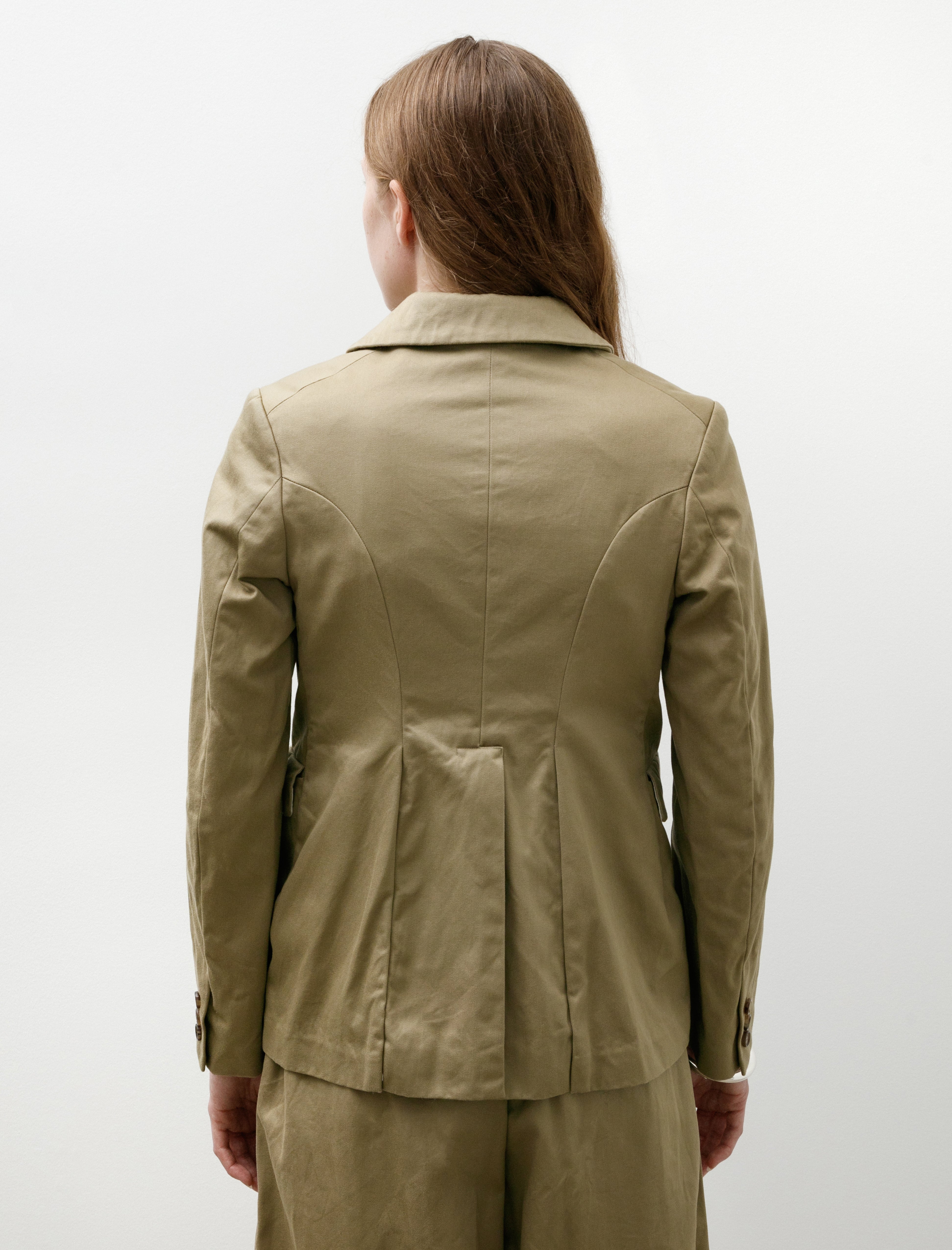 Comme des Garçons Comme des Garçons Curved Hem Jacket Khaki