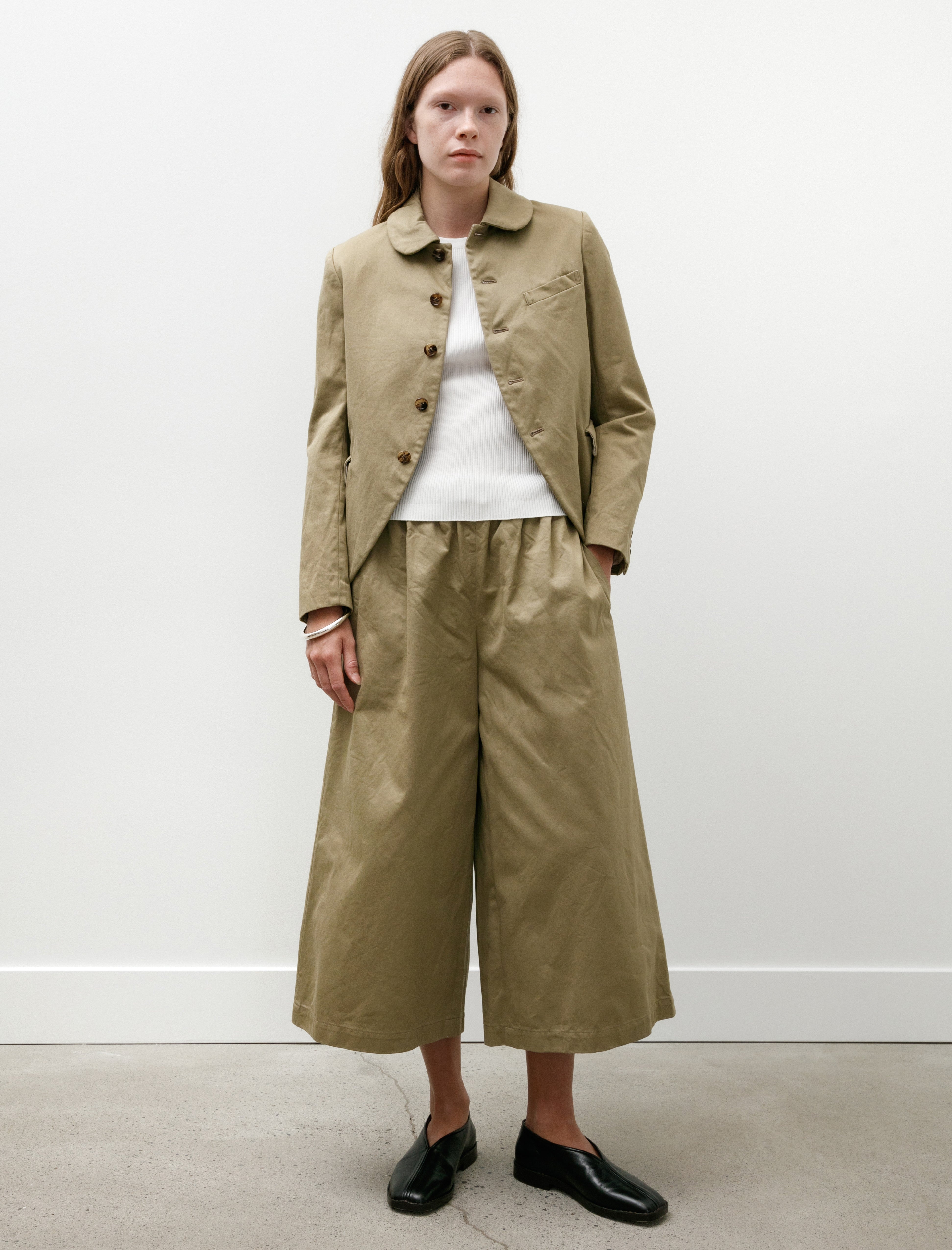 Comme des Garçons Comme des Garçons Curved Hem Jacket Khaki
