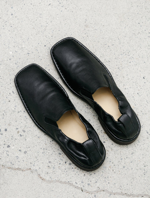 Lemaire Soft Loafers Black