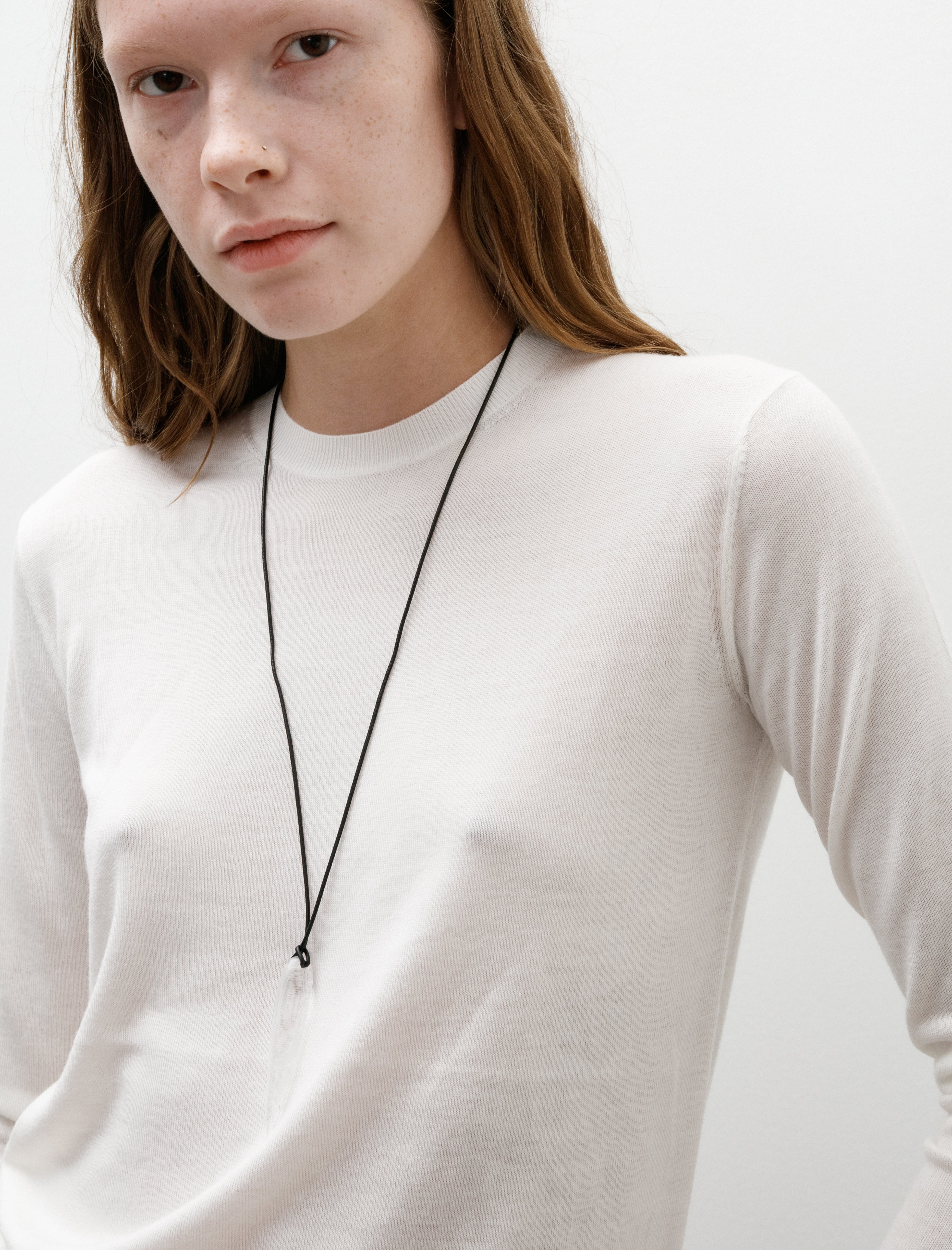 Totême Fine Crew Knit Ecru