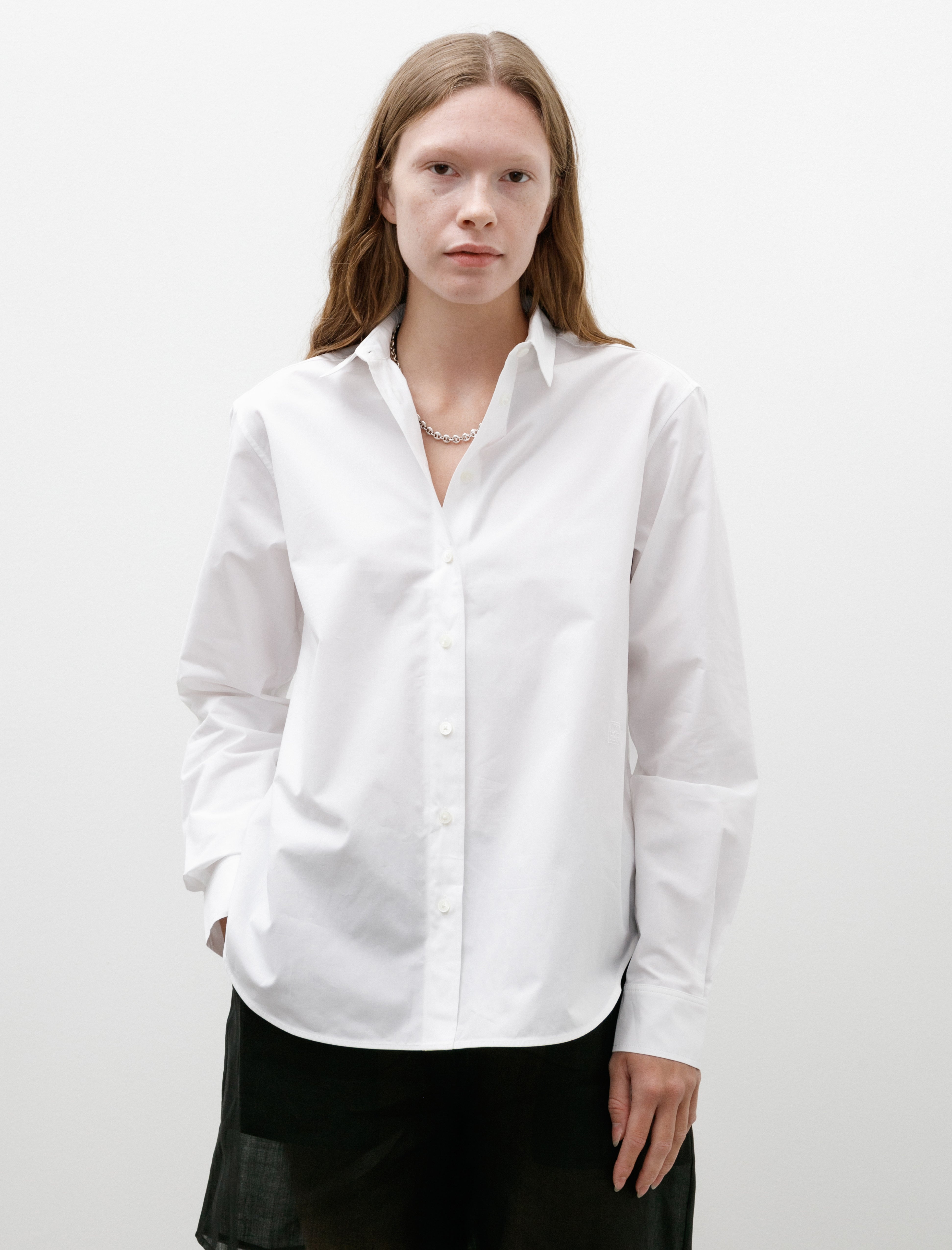 Totême Signature Cotton Shirt White